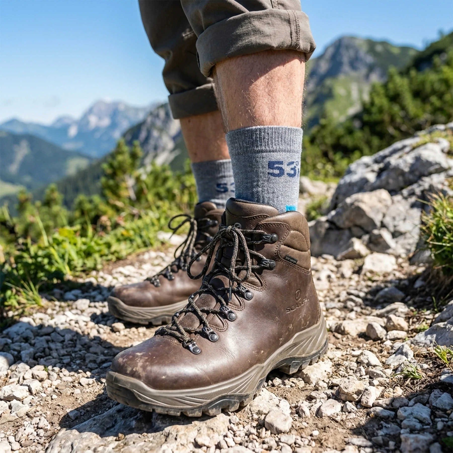 Merino Hiking Socks - 2 Pack - Image 3