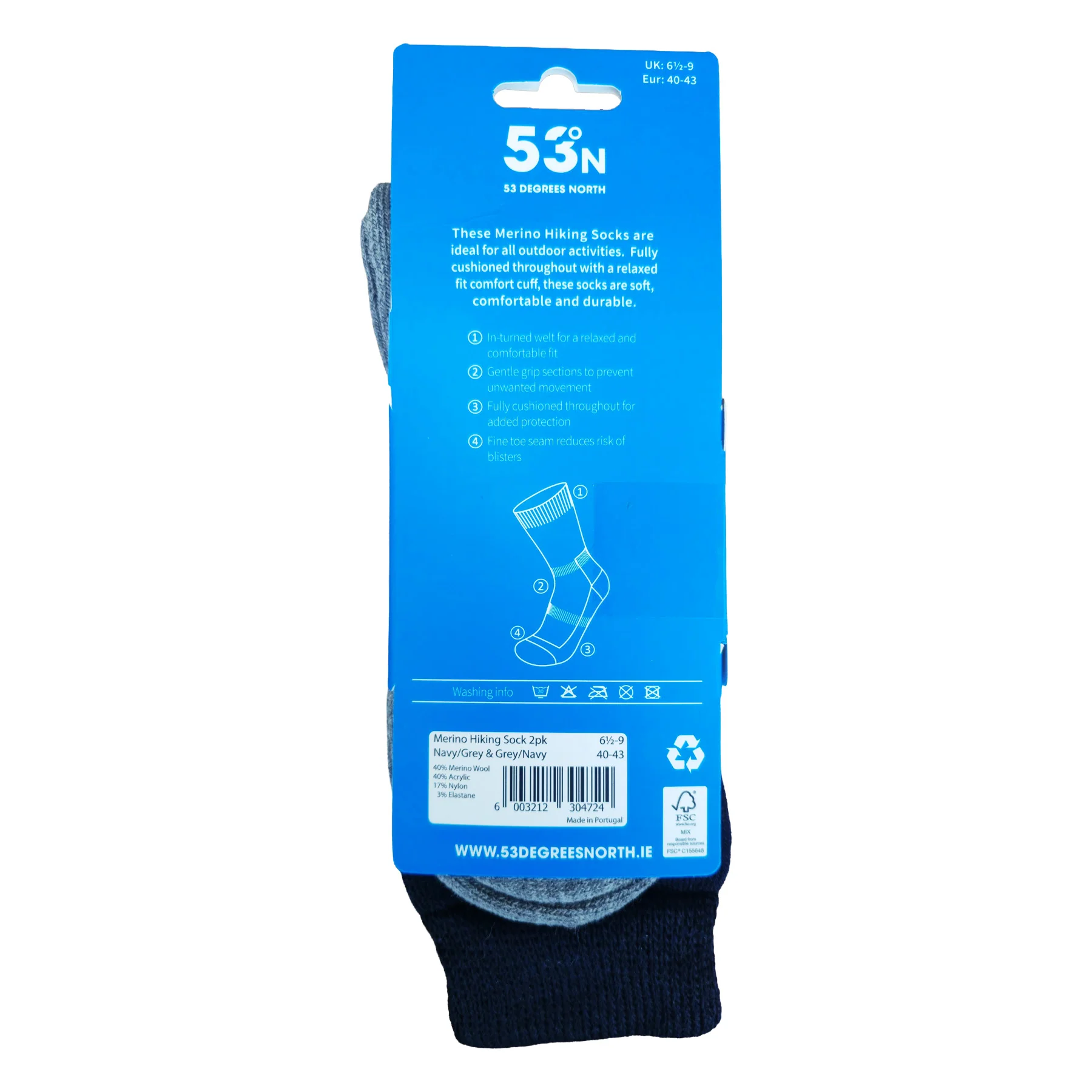 Merino Hiking Socks - 2 Pack - Image 4