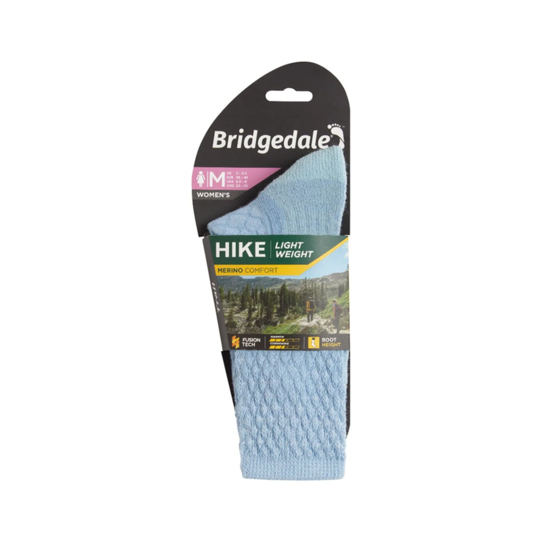 Women's Hike Lightweight Merino Comfort Hiking Socks - Image 3