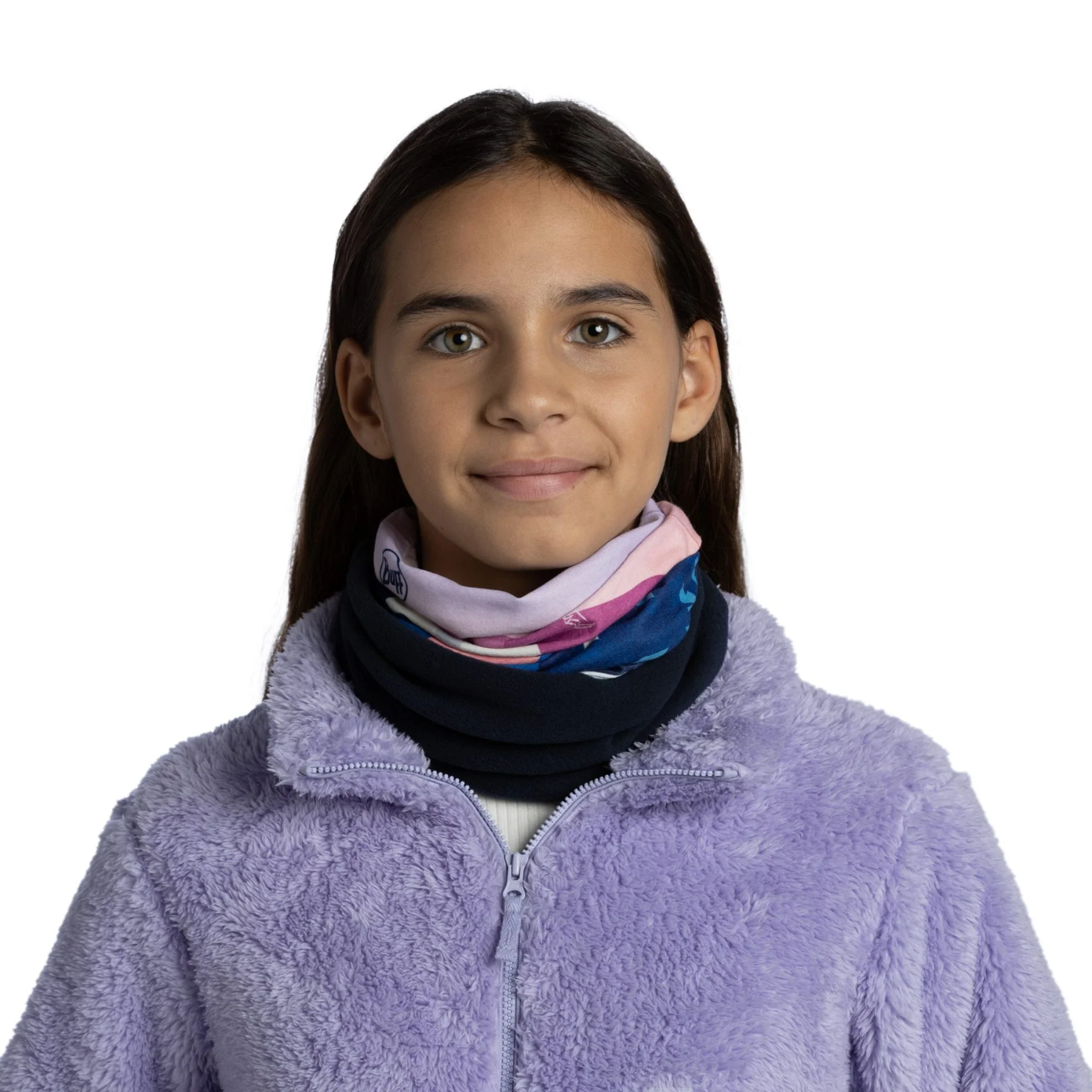 Kids' Polar Omasi Blue Neck Gaiter - Image 2