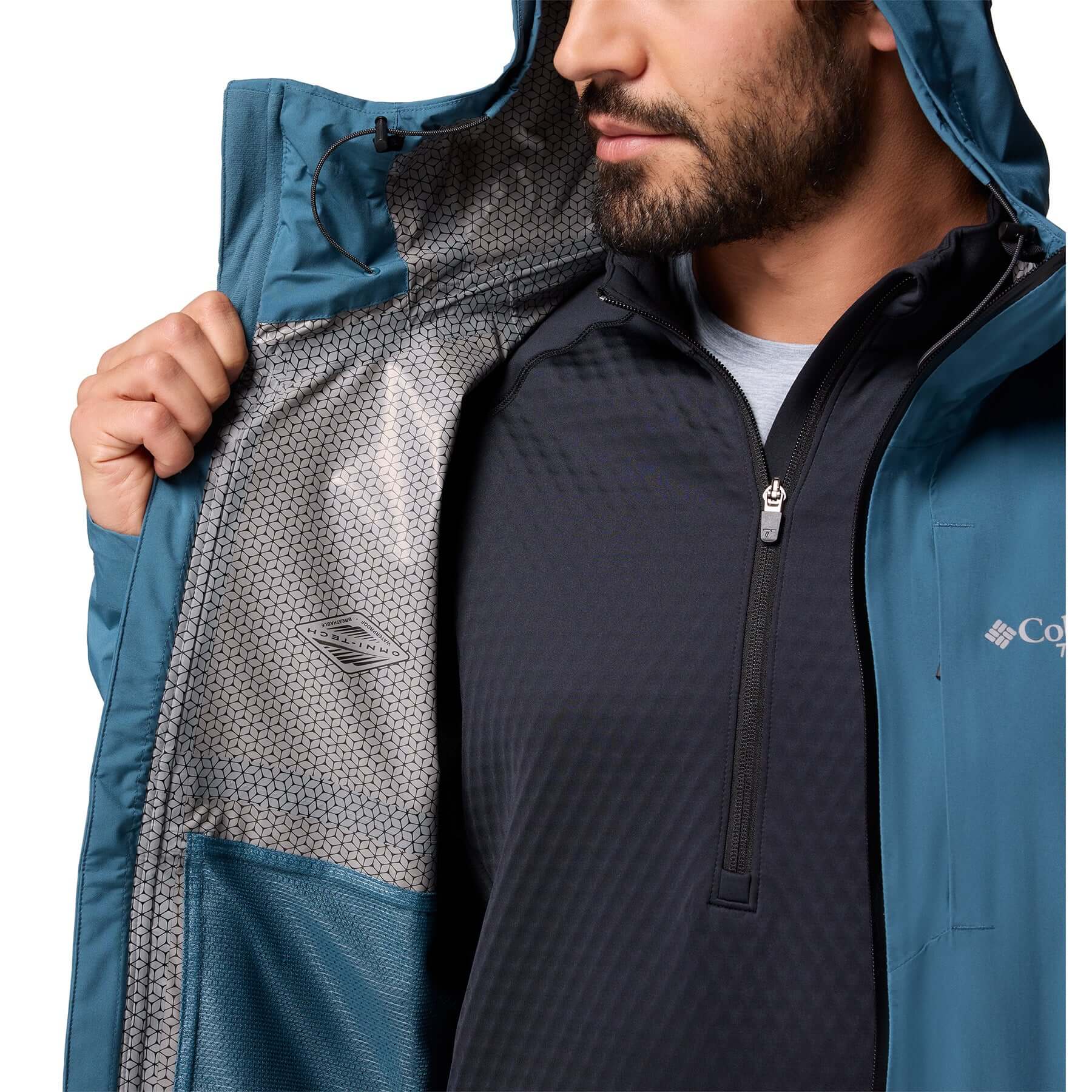Men's Ampli-Dry II Waterproof Hiking Shell Jacket - Image 8