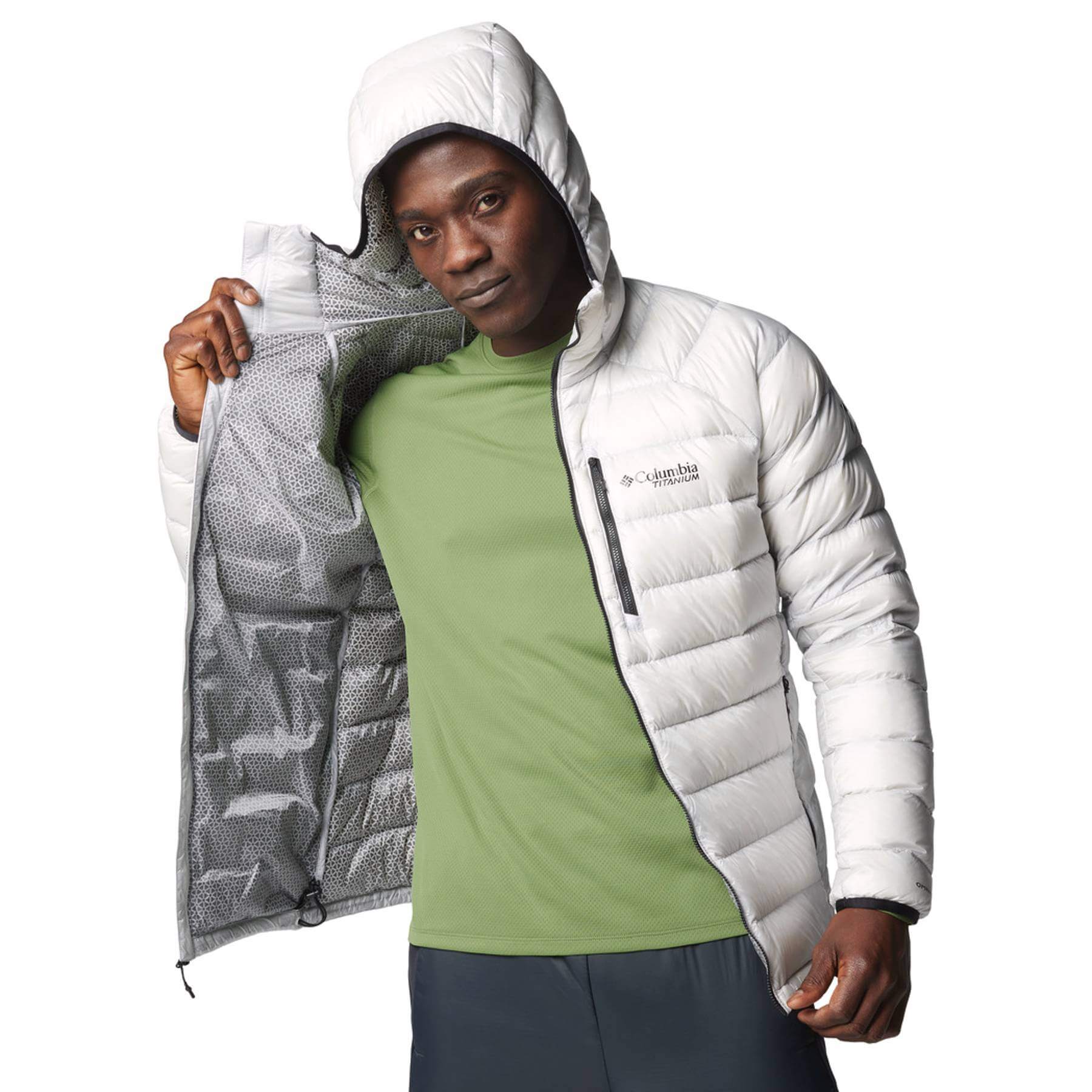 Men's Arctic Crest Down Hooded Jacket - Image 8