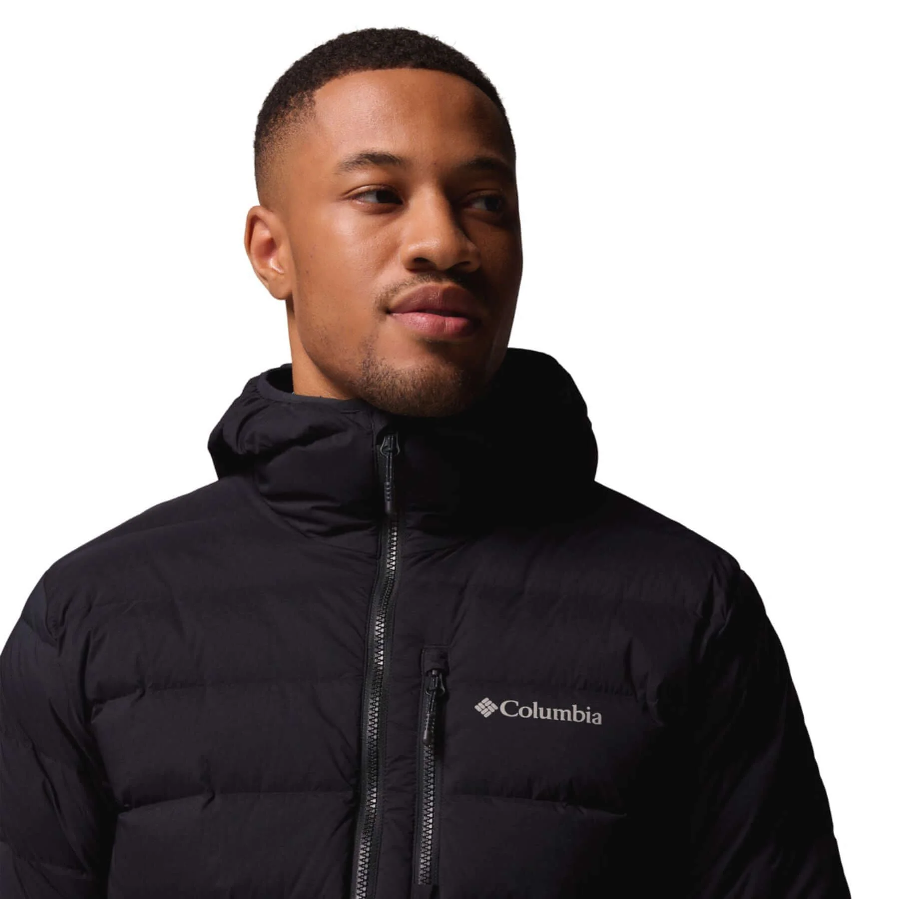 Men's Drift Peak Stretch Down Hooded Jacket - Image 3