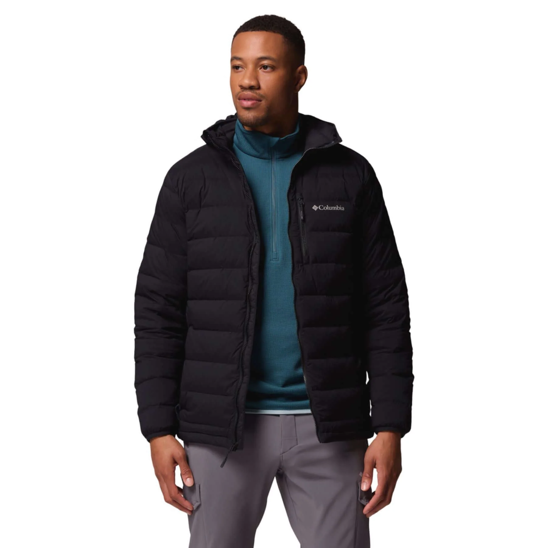 Men's Drift Peak Stretch Down Hooded Jacket - Image 5