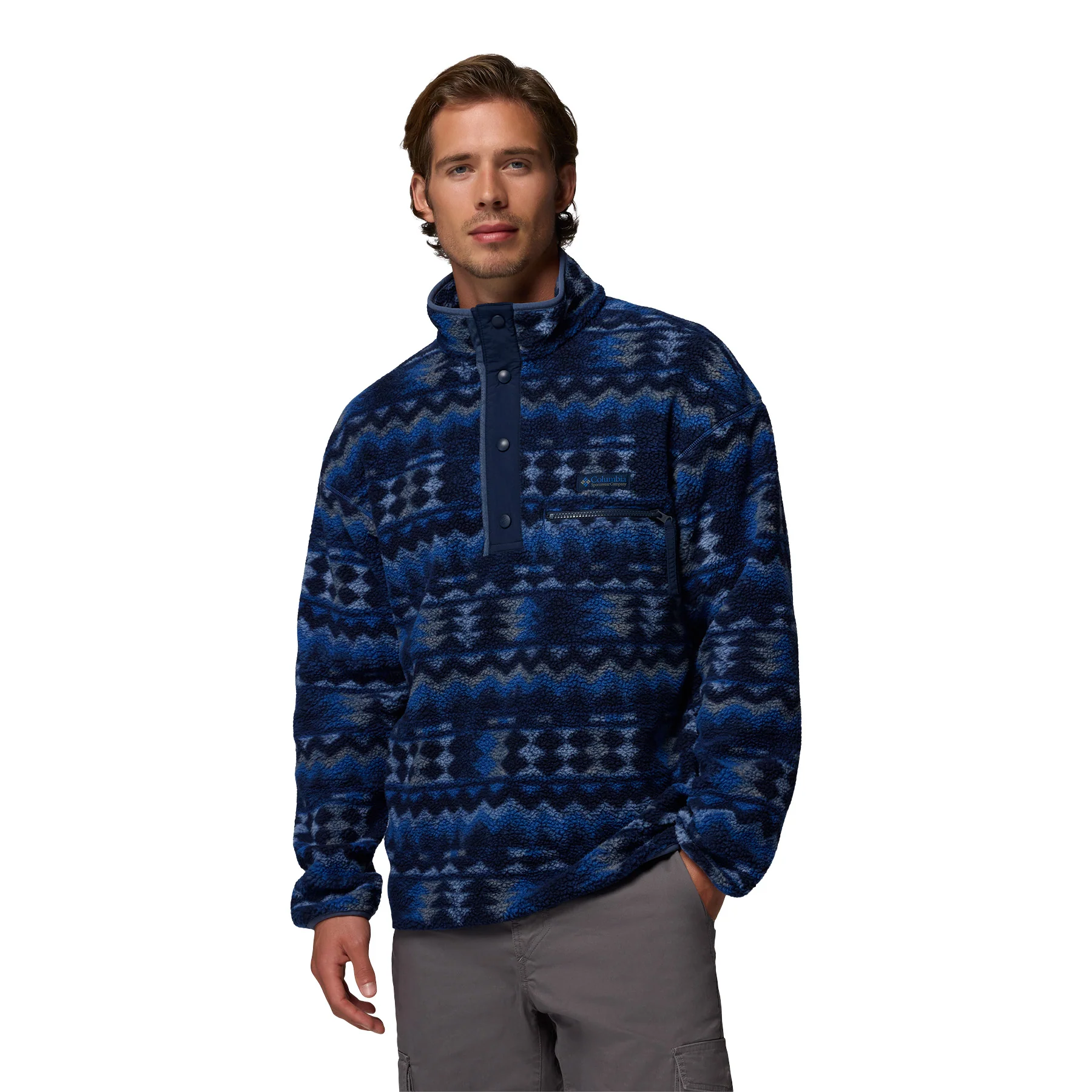Men's Helvetia II Printed Half Snap Fleece - Image 11