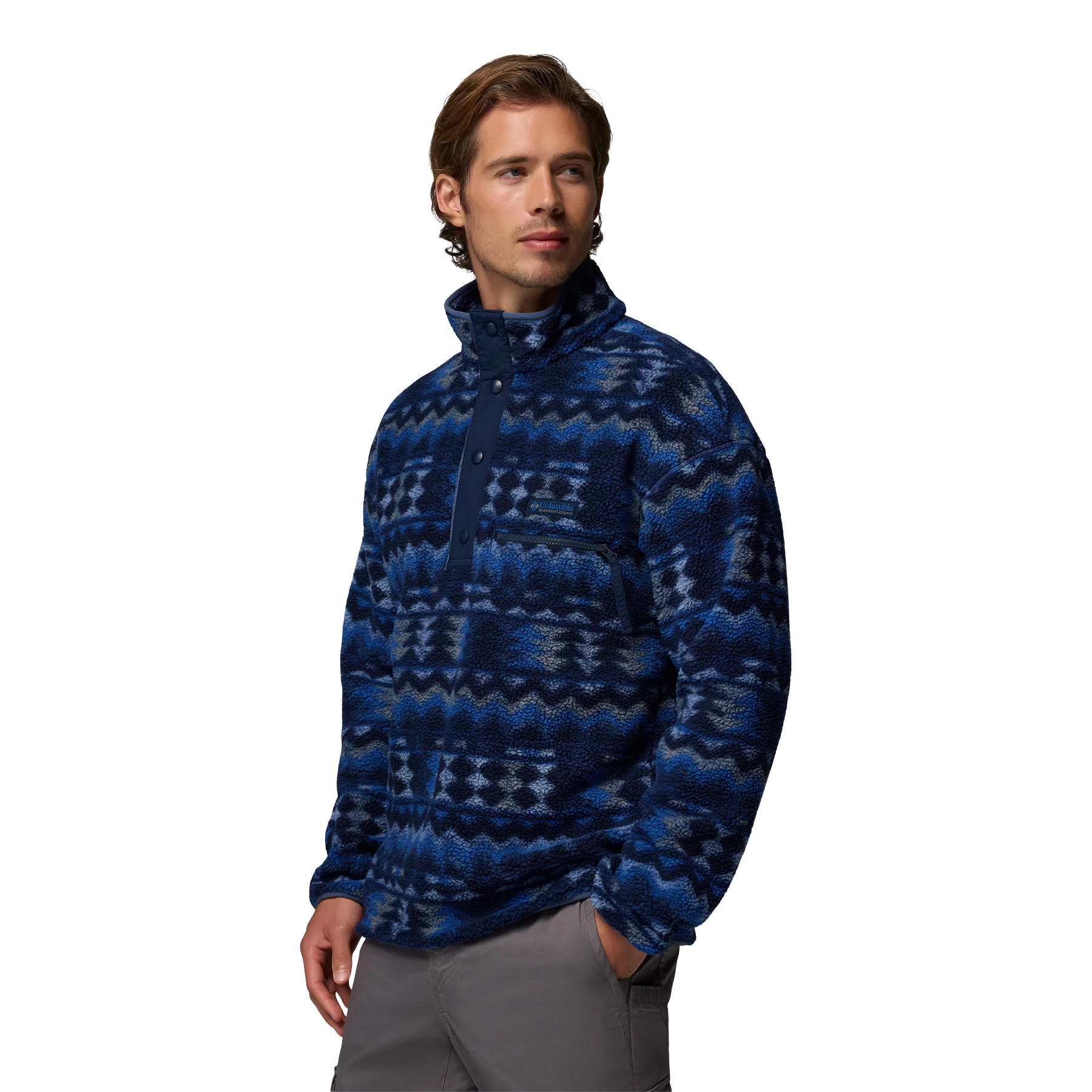 Men's Helvetia II Printed Half Snap Fleece - Image 13