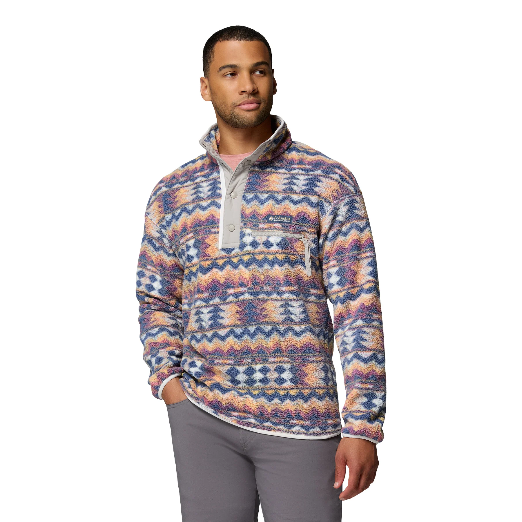 Men's Helvetia II Printed Half Snap Fleece - Image 21