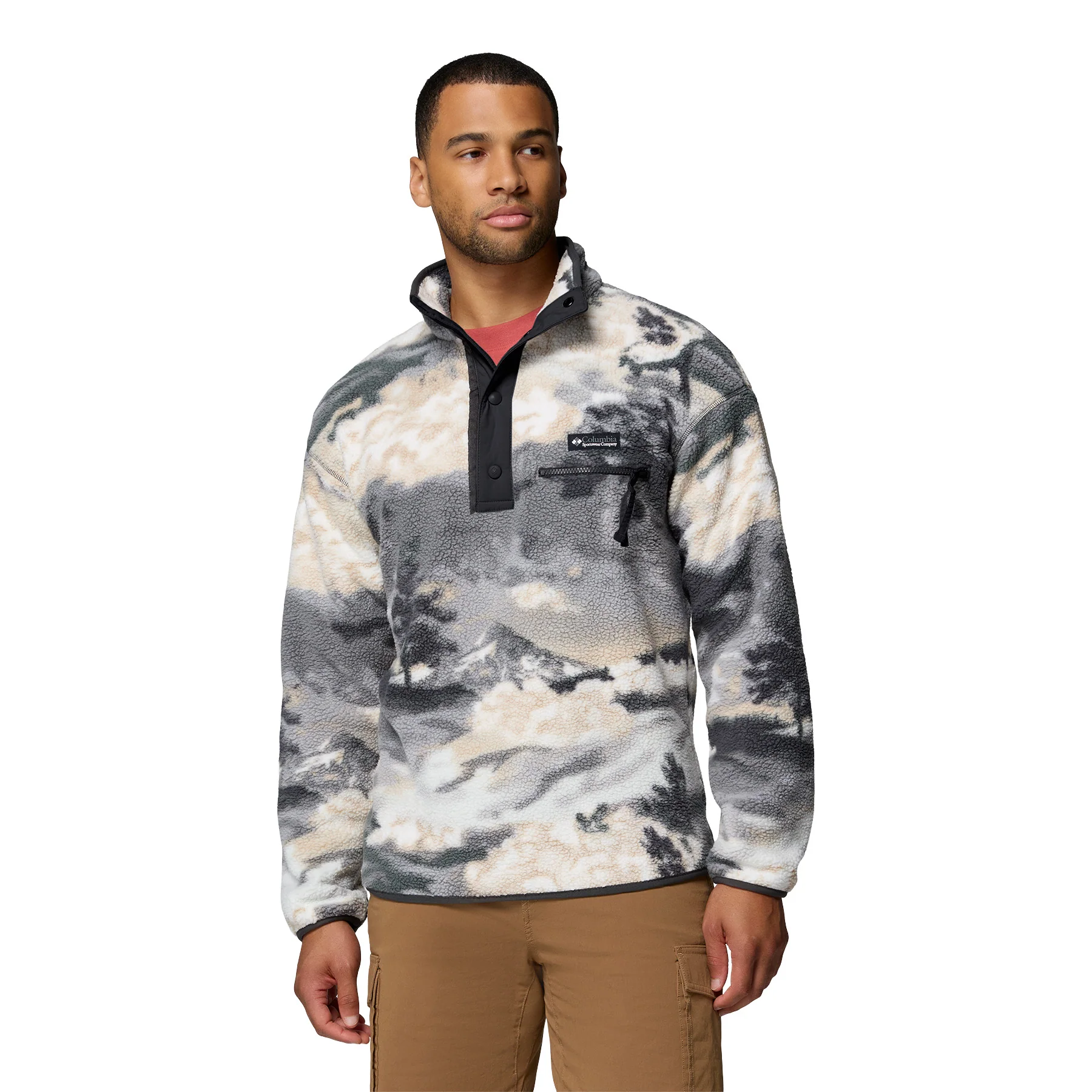 Men's Helvetia II Printed Half Snap Fleece - Image 3