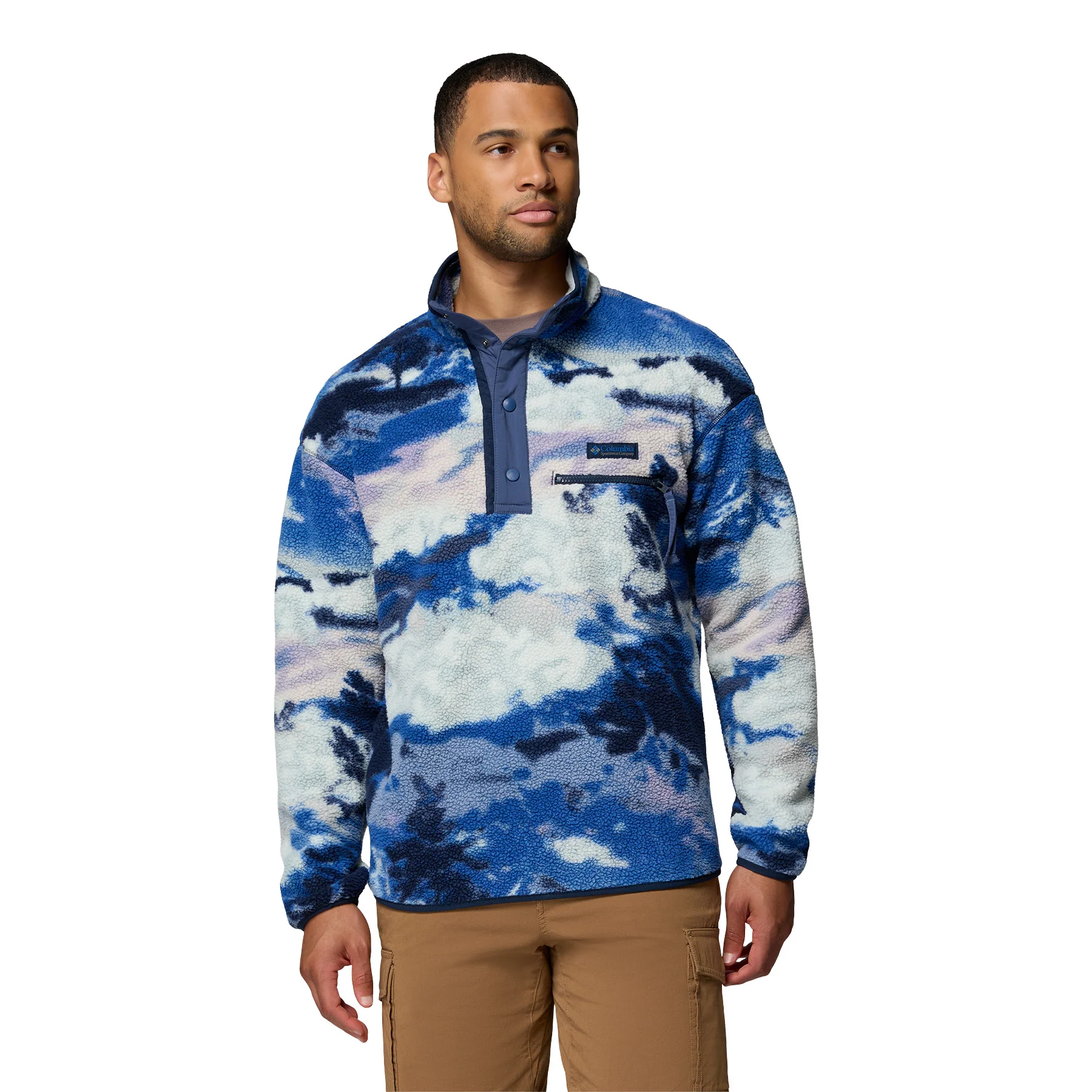Men's Helvetia II Printed Half Snap Fleece - Image 8