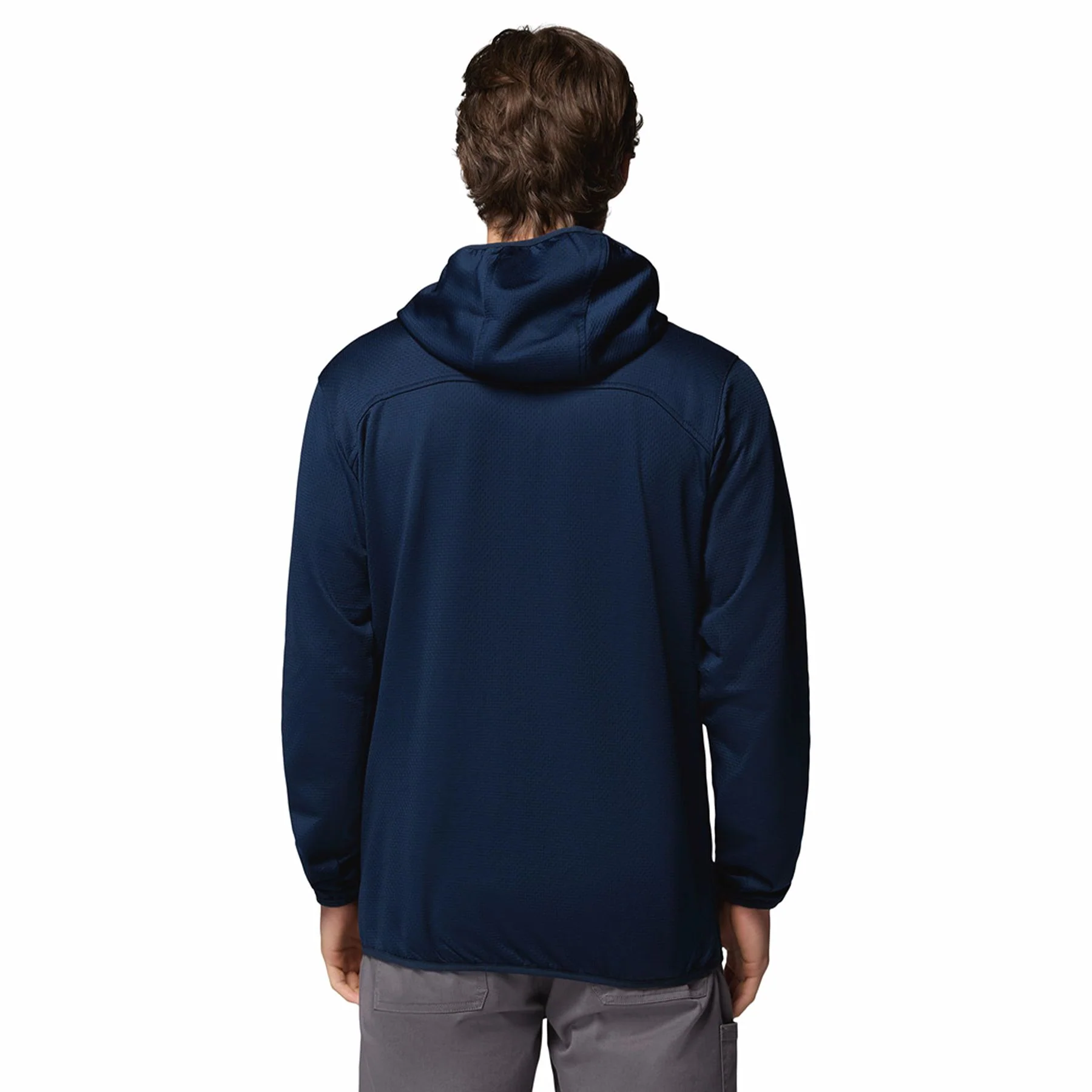 Men's Tall Heights Hooded Grid Fleece Full Zip Fleece Jacket - Image 10