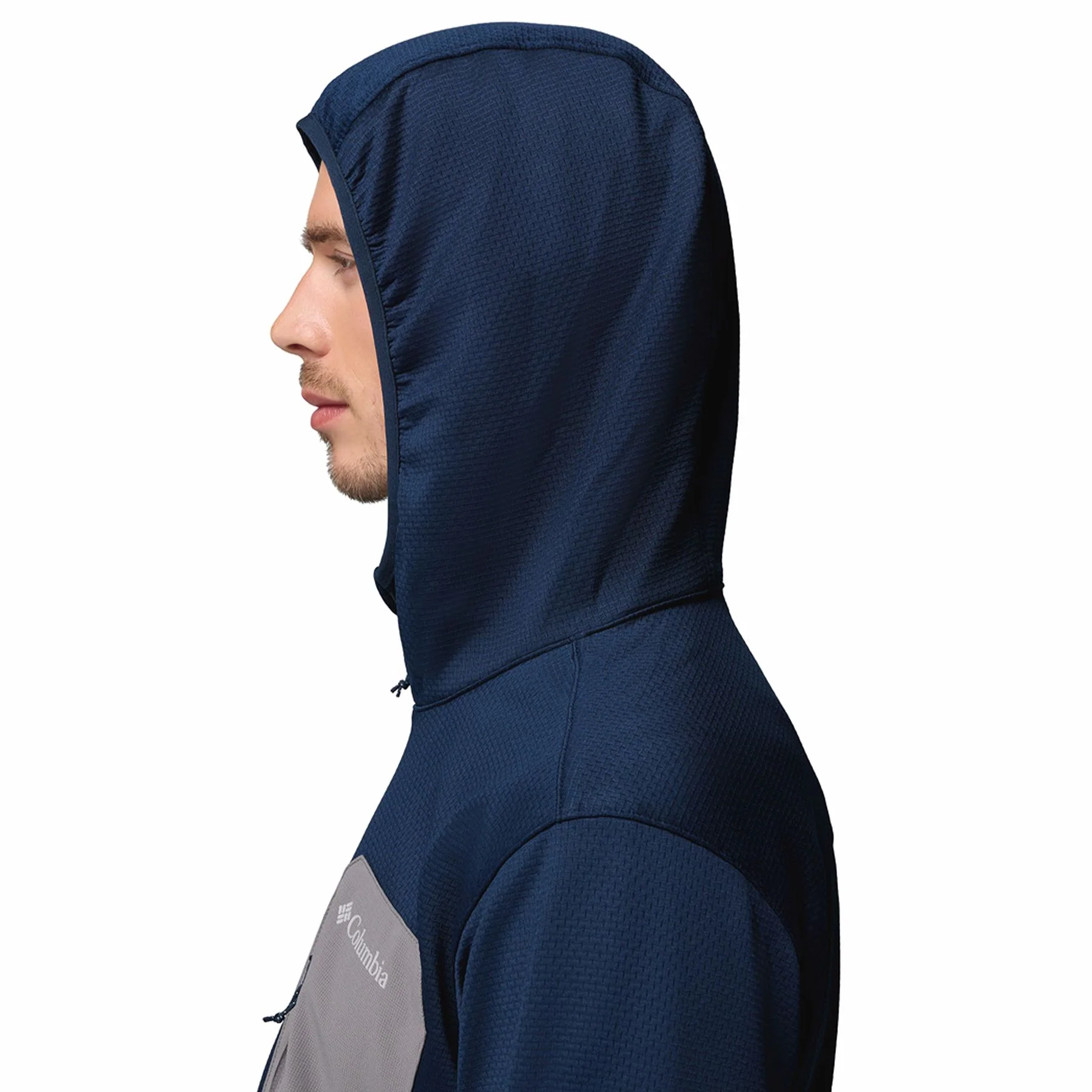 Men's Tall Heights Hooded Grid Fleece Full Zip Fleece Jacket - Image 14