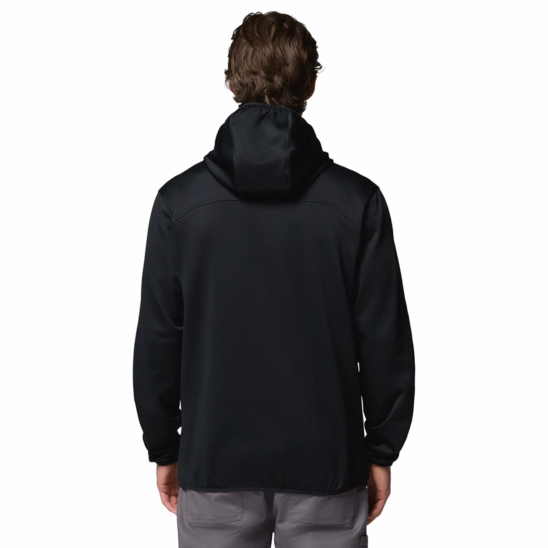 Men's Tall Heights Hooded Grid Fleece Full Zip Fleece Jacket - Image 2