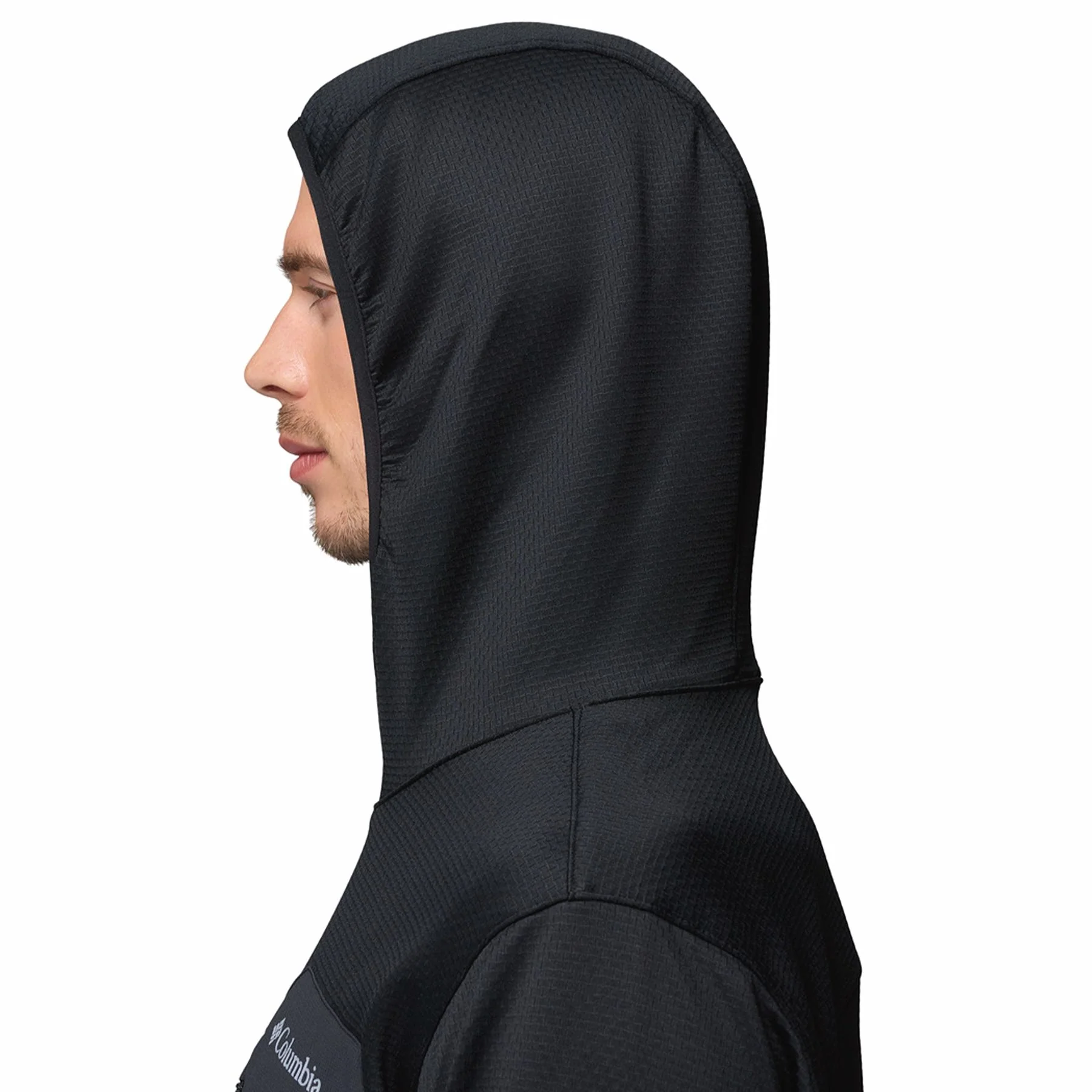 Men's Tall Heights Hooded Grid Fleece Full Zip Fleece Jacket - Image 7