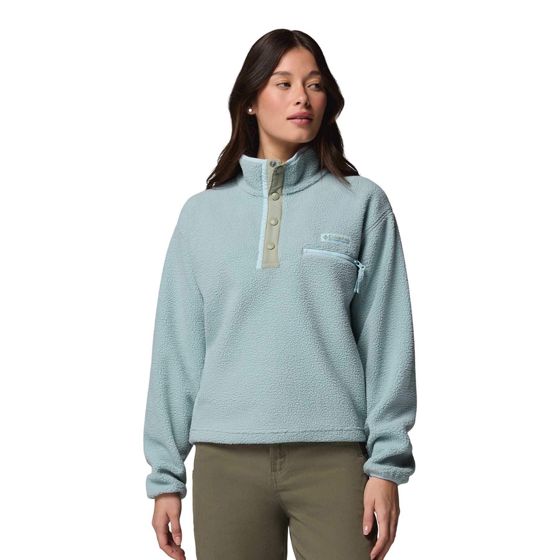 Women's Helvetia II Cropped Half Snap Fleece - Image 7