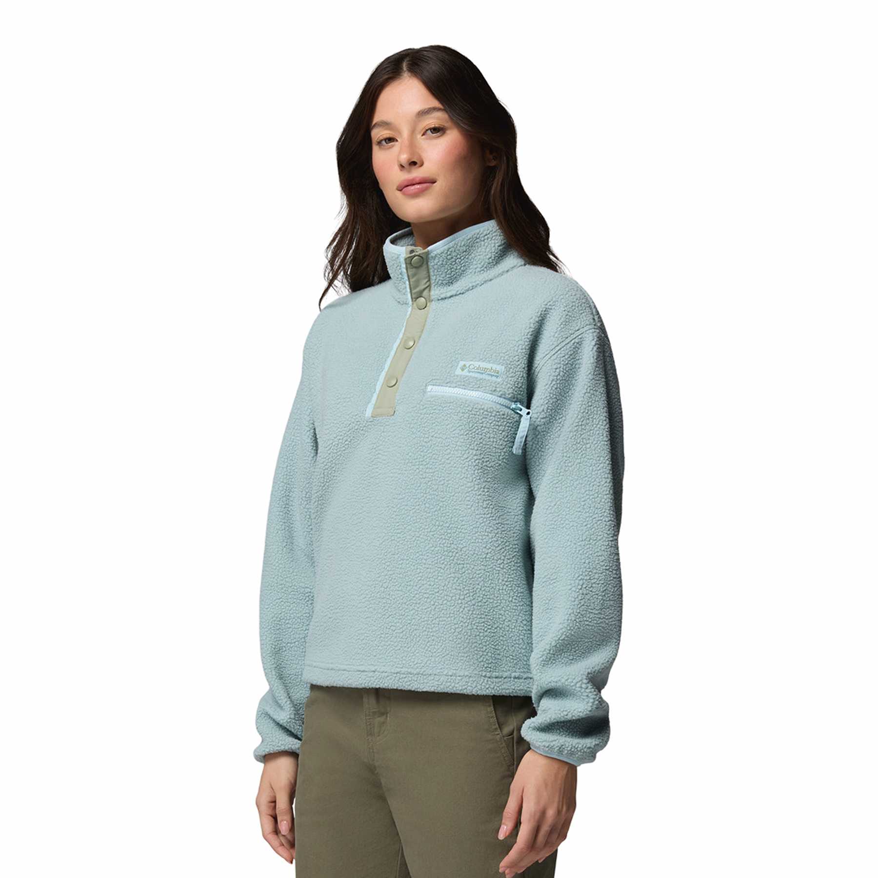 Women's Helvetia II Cropped Half Snap Fleece - Image 9