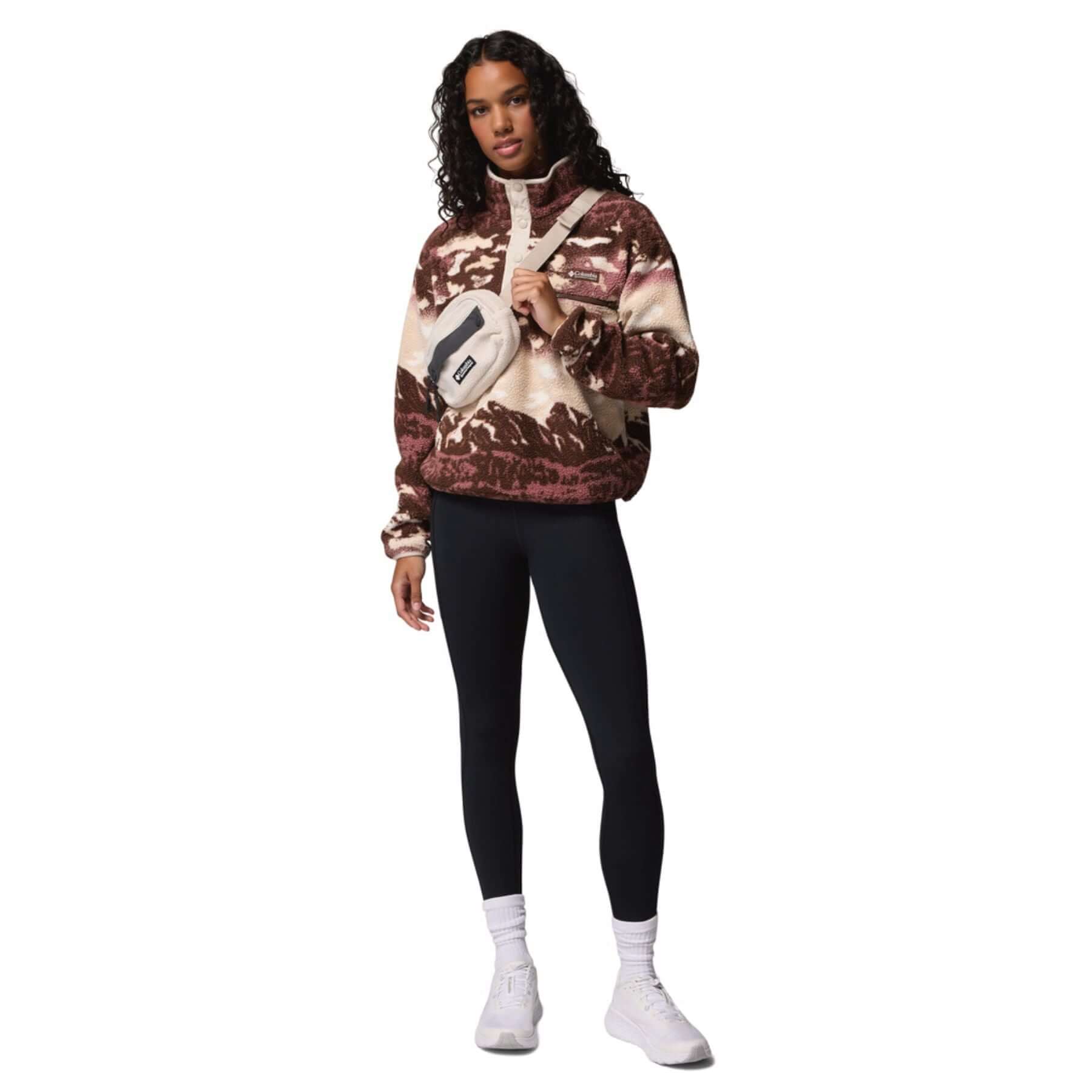Women's Helvetia II Printed Cropped Half Snap Fleece - Image 22