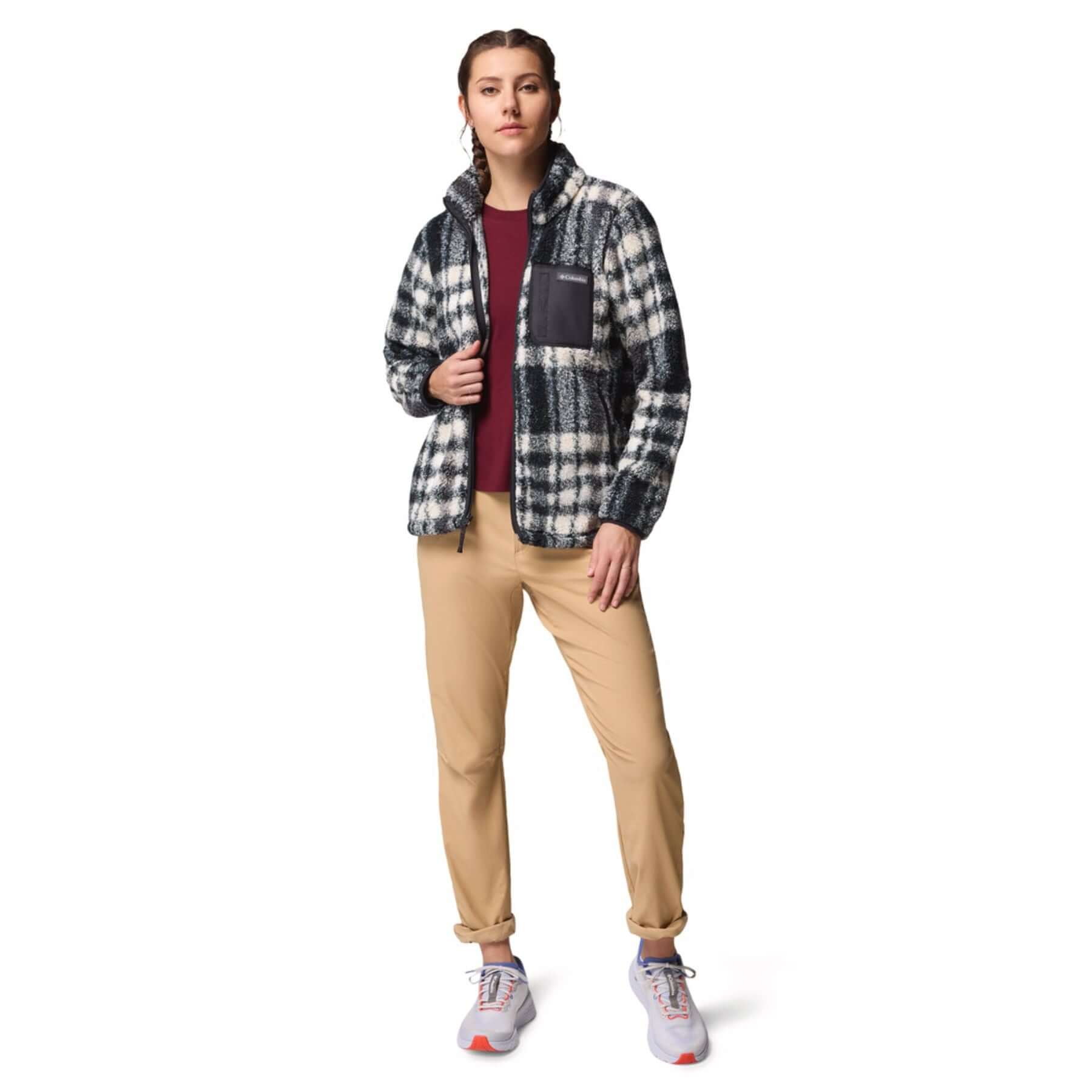 Women's West Bend Print Fleece Jacket - Image 6