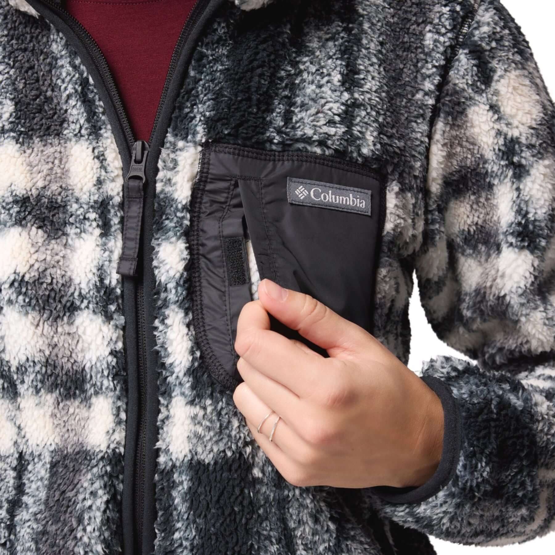 Women's West Bend Print Fleece Jacket - Image 7