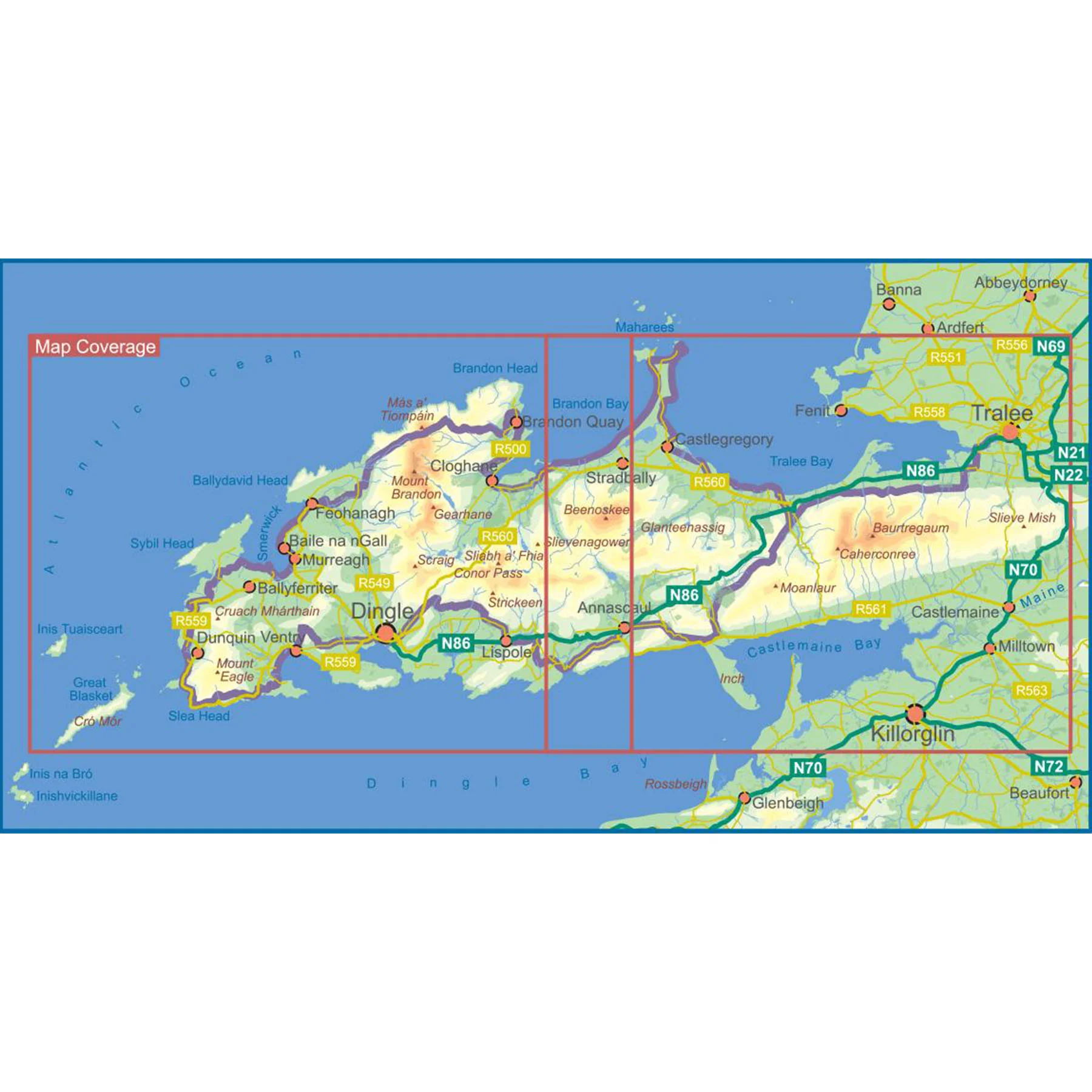 Dingle Way Waterproof Map - Image 2