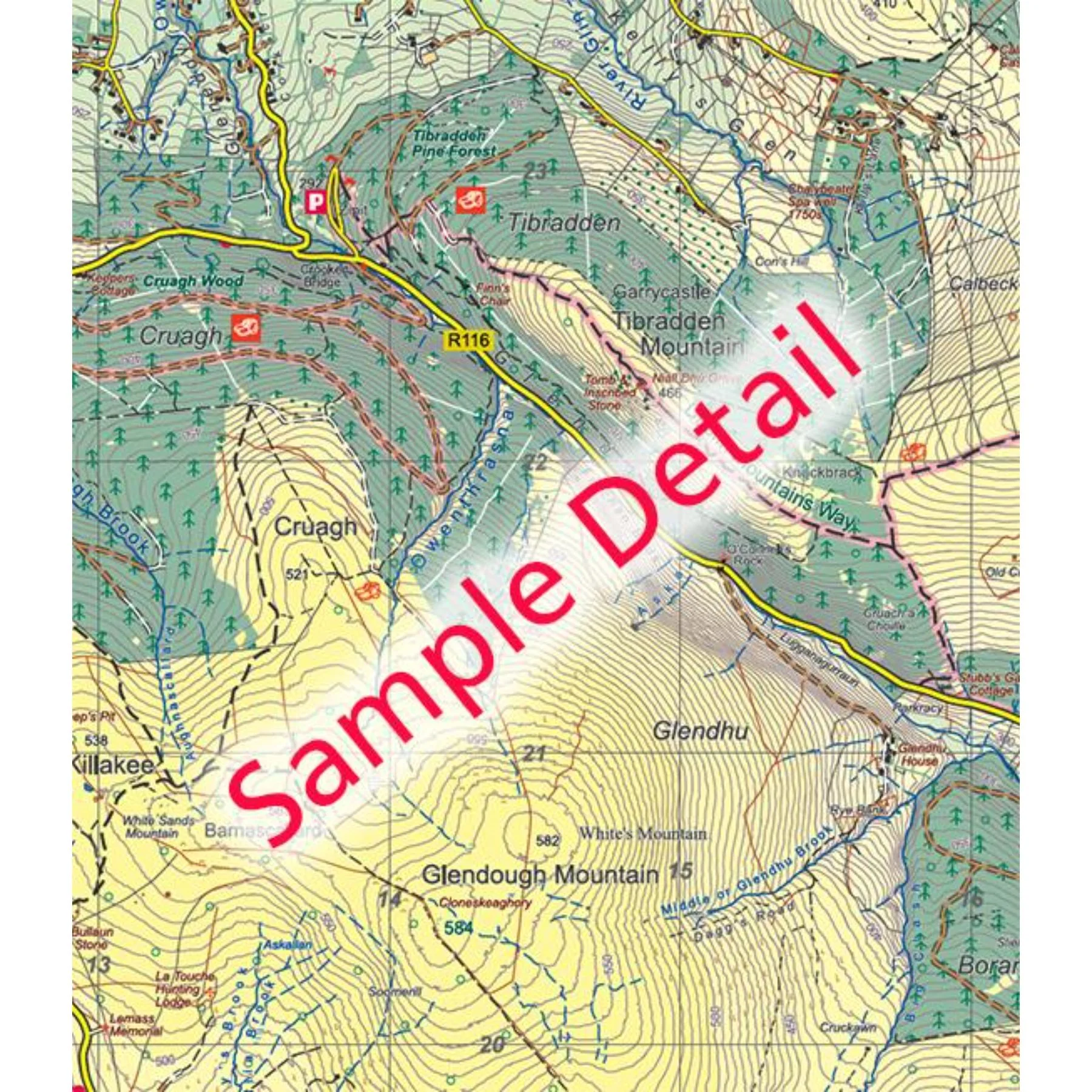 Dublin Mountains Waterproof Map - Image 3