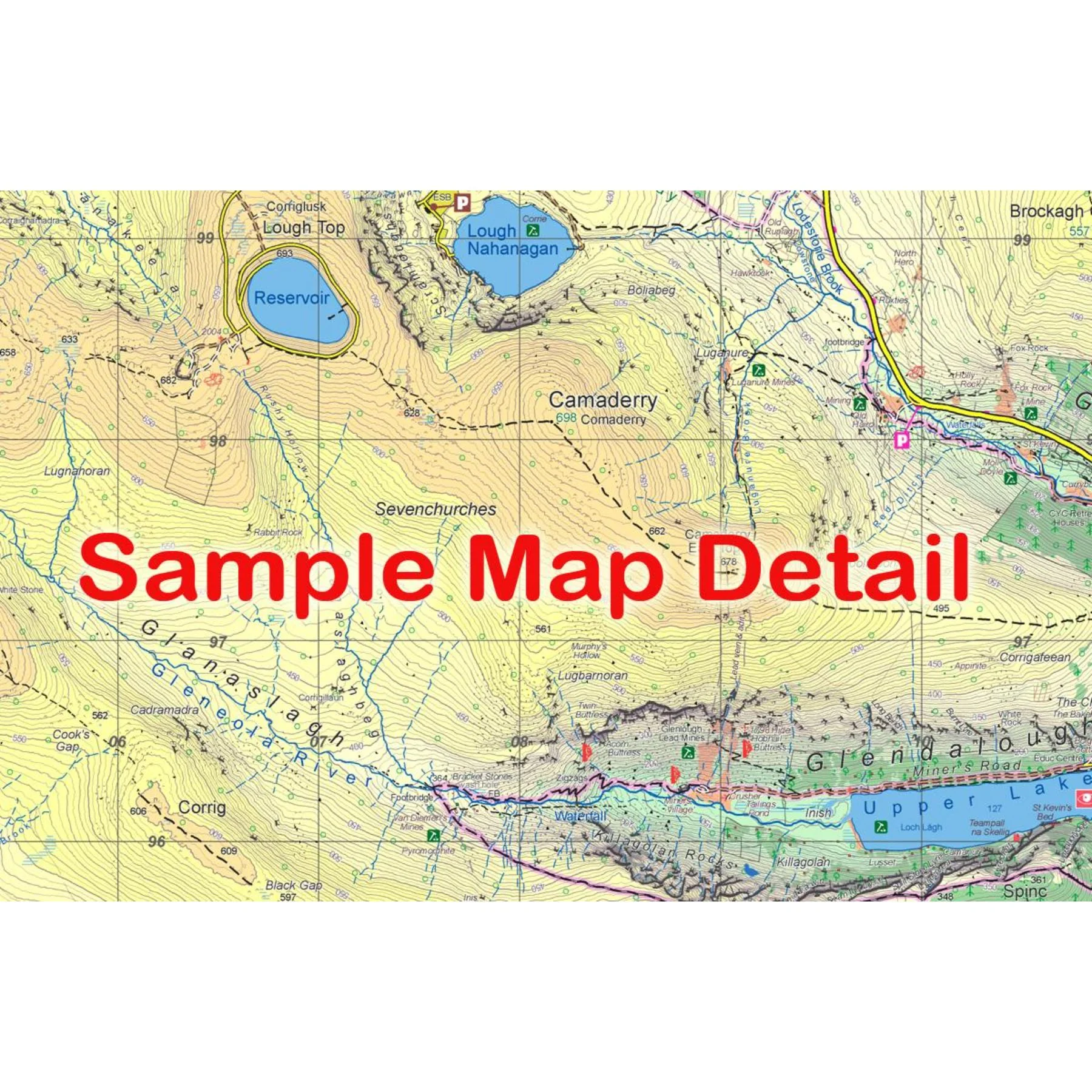 Lugnaquilla & Glendalough Map - Image 2