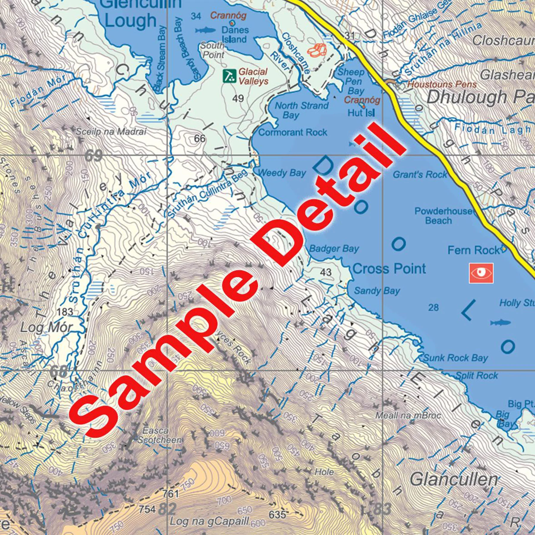 Mweelrea & The Reek Waterproof Map - Image 3