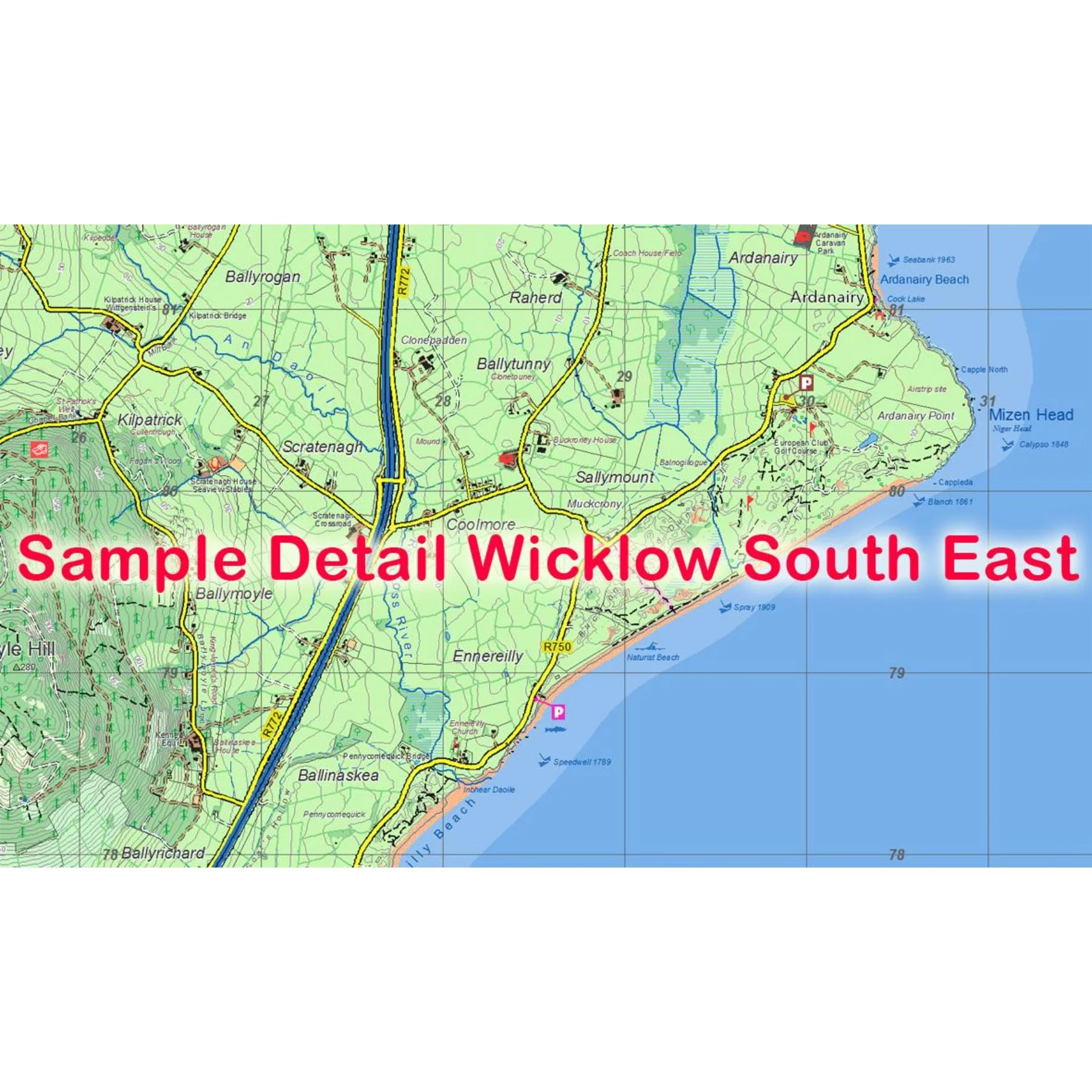 Wicklow South East Map - Image 3