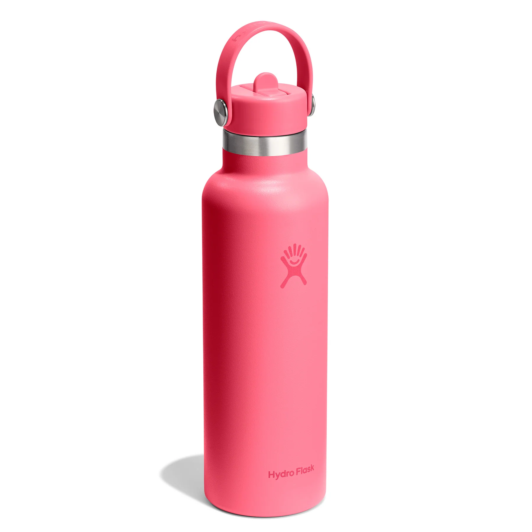 21 oz Standard Mouth with Flex Straw Cap Insulated Bottle - Image 2