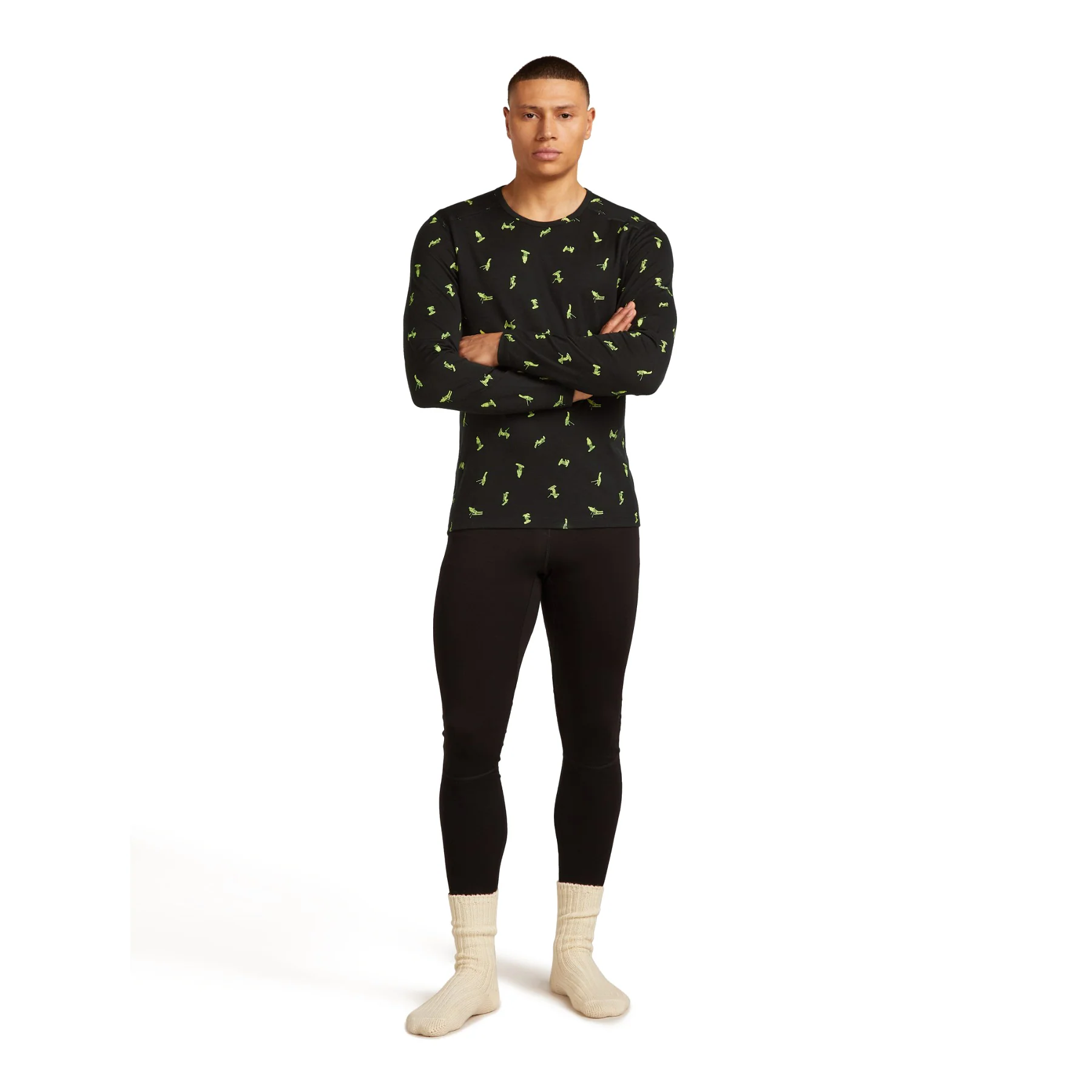 Men's 200 Oasis Long Sleeve Crewe Snow Day Crew - Image 3