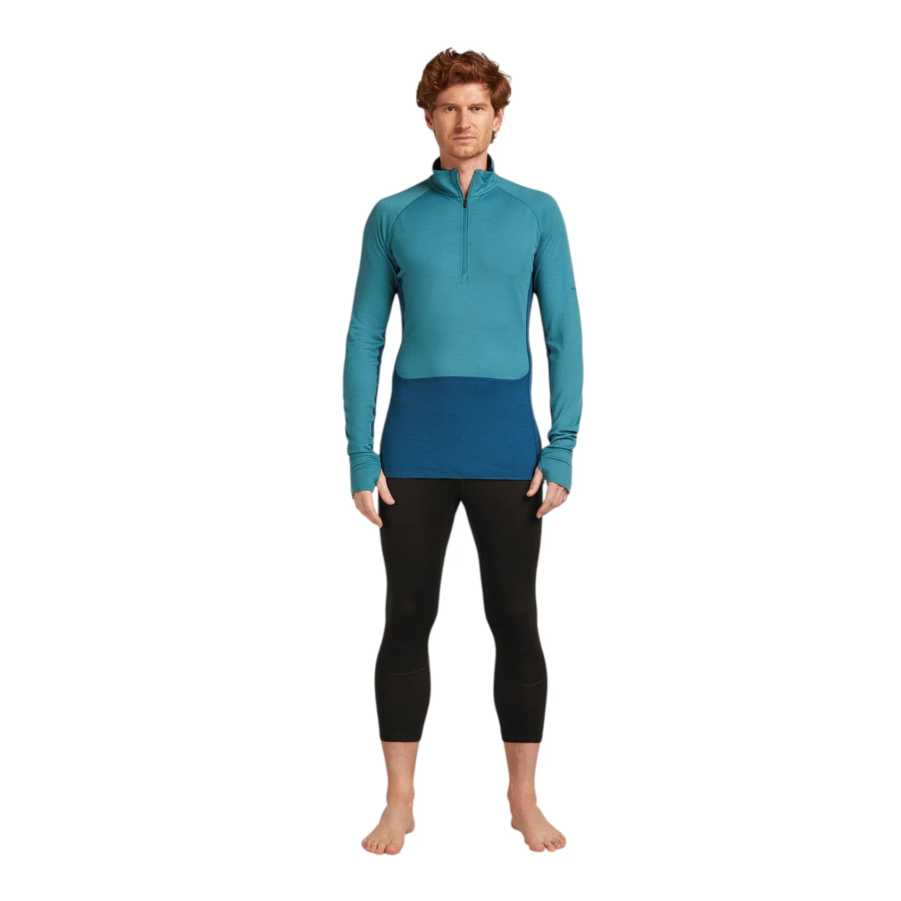 Men's 200 Zoneknit Long Sleeve Half Zip Baselayer - Image 12
