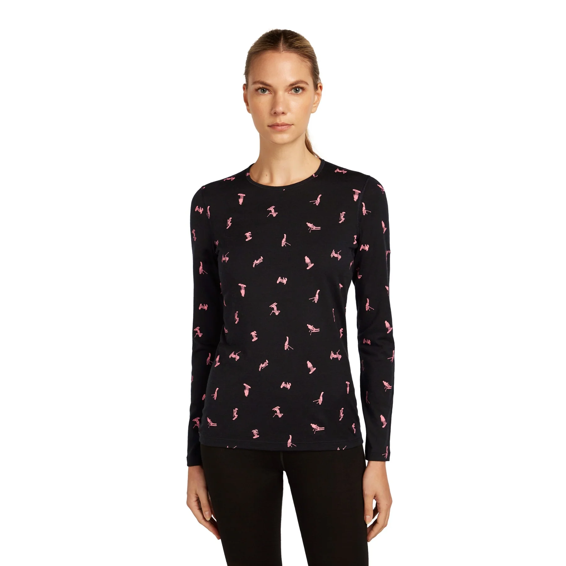 Women's 200 Oasis Long Sleeve Crewe Snow Day