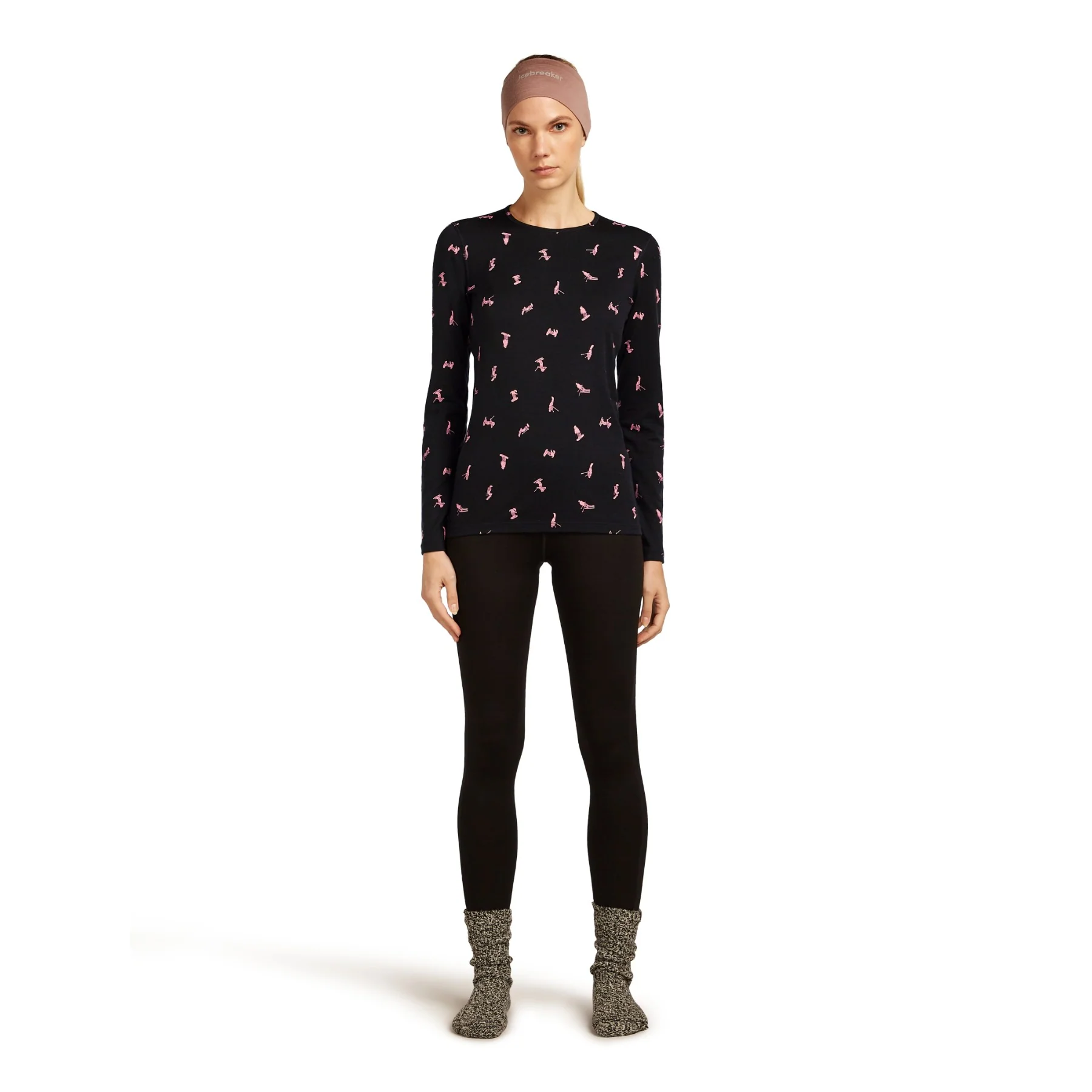 Women's 200 Oasis Long Sleeve Crewe Snow Day - Image 5