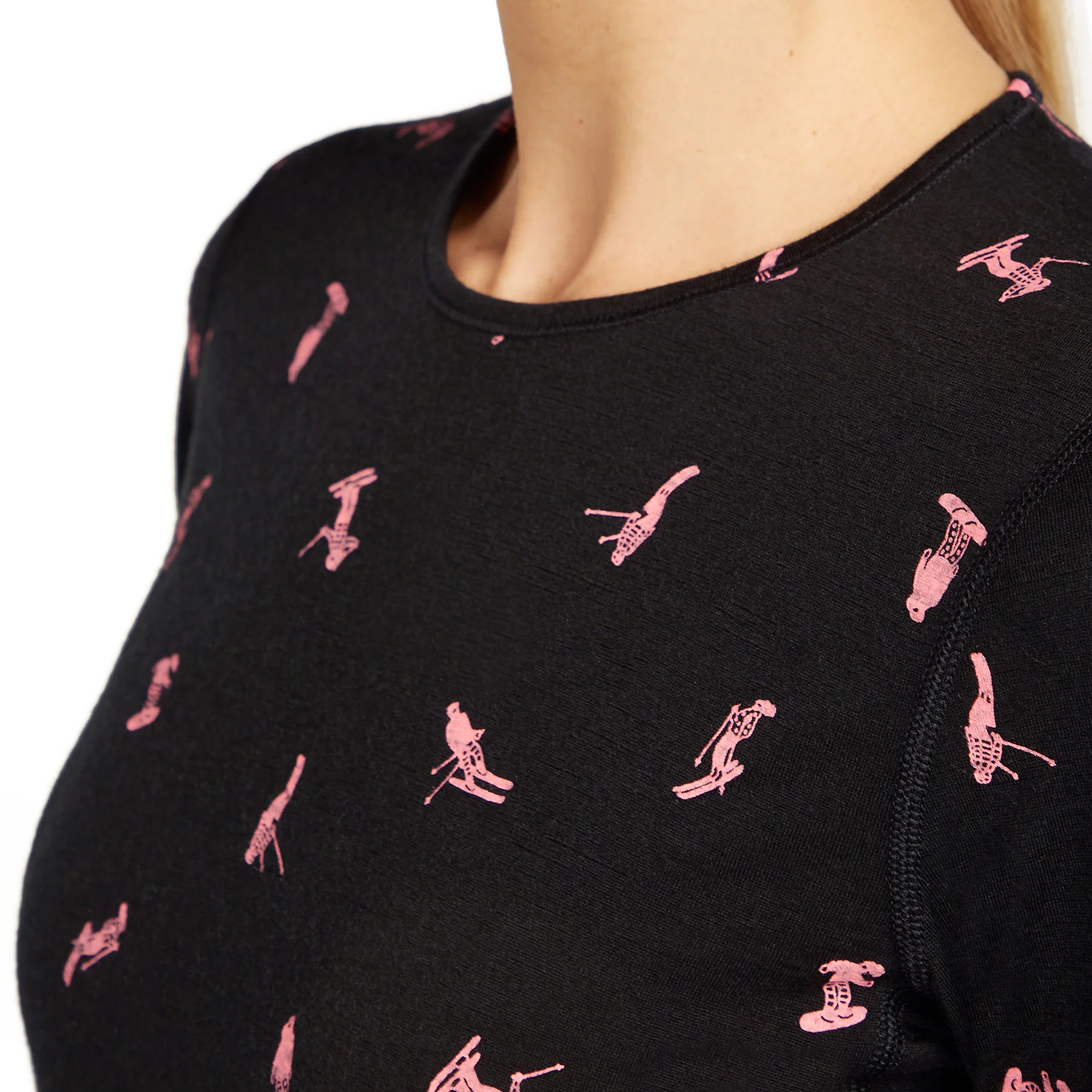 Women's 200 Oasis Long Sleeve Crewe Snow Day - Image 6