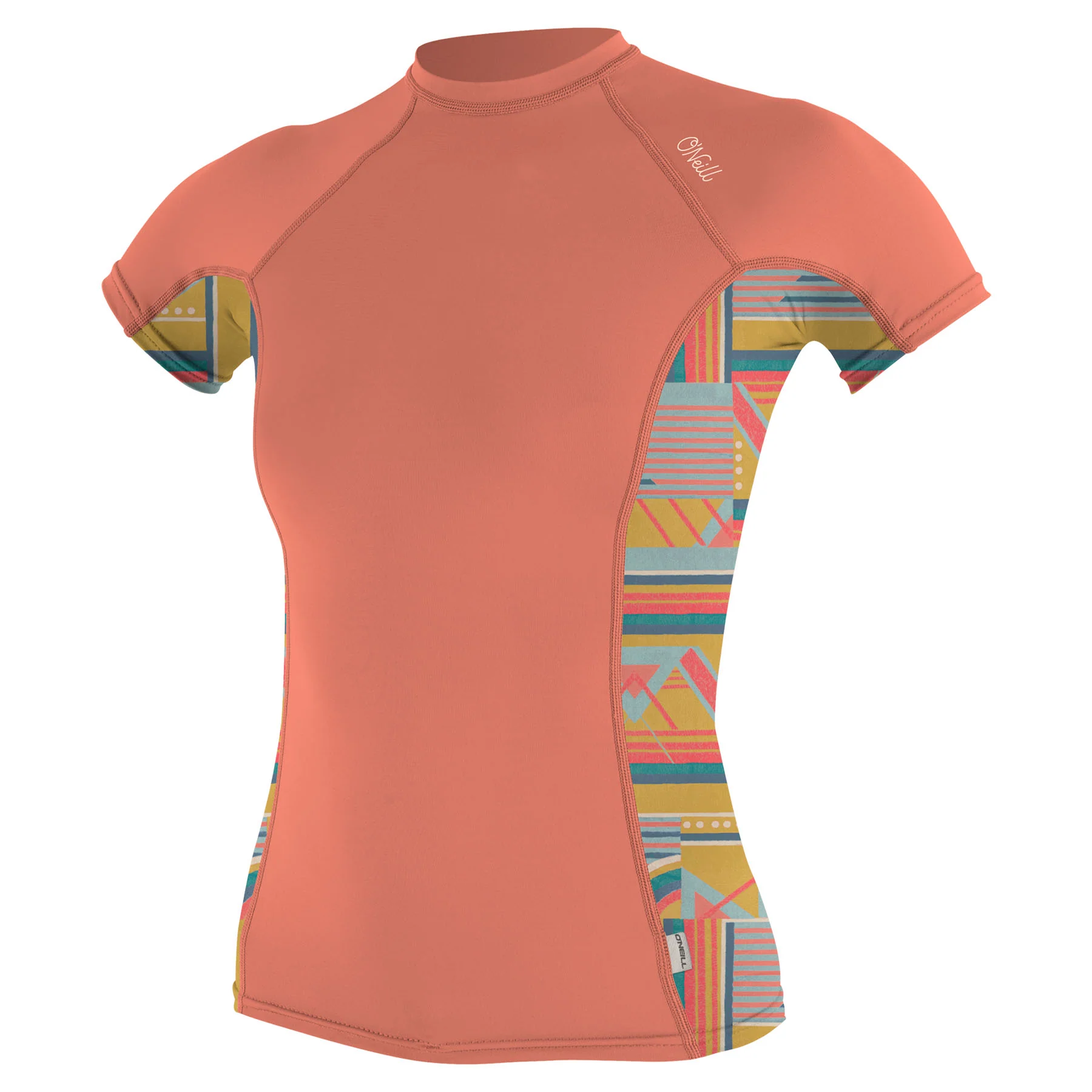 Women's Side Print Short Sleeve Rash Guard - Image 3