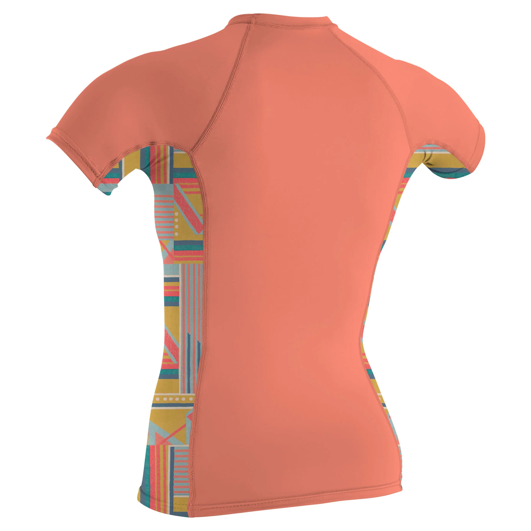 Women's Side Print Short Sleeve Rash Guard - Image 4