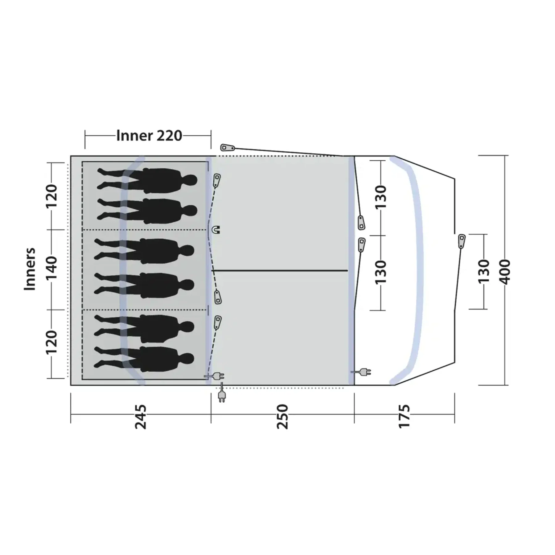 Sacramento 6 Air 6-Person Tent - Image 2