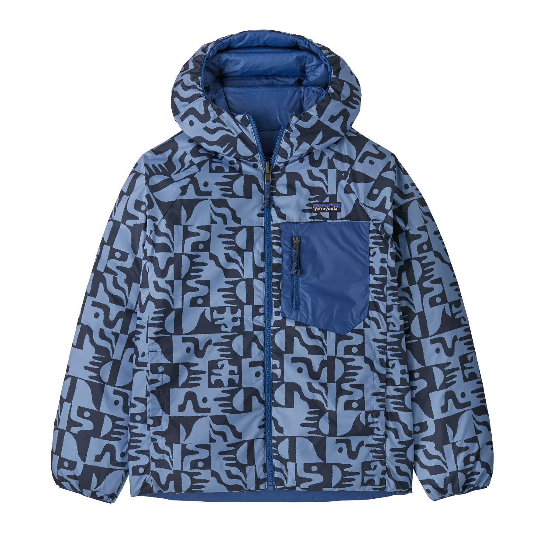 Kids' Reversible Down Sweater Hooded Jacket - Image 3