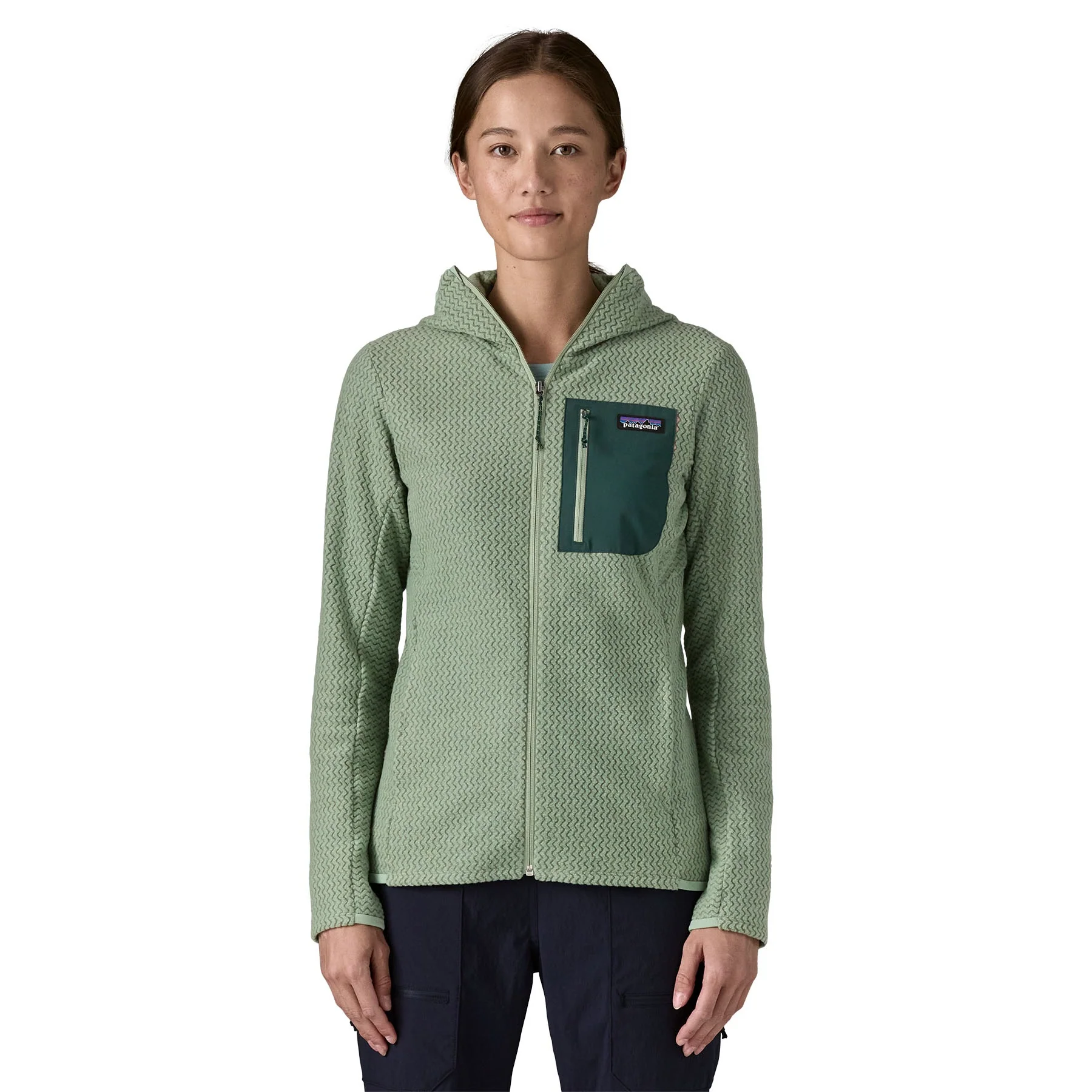 Women's R1 Air Full-Zip Hooded Fleece Jacket - Image 14
