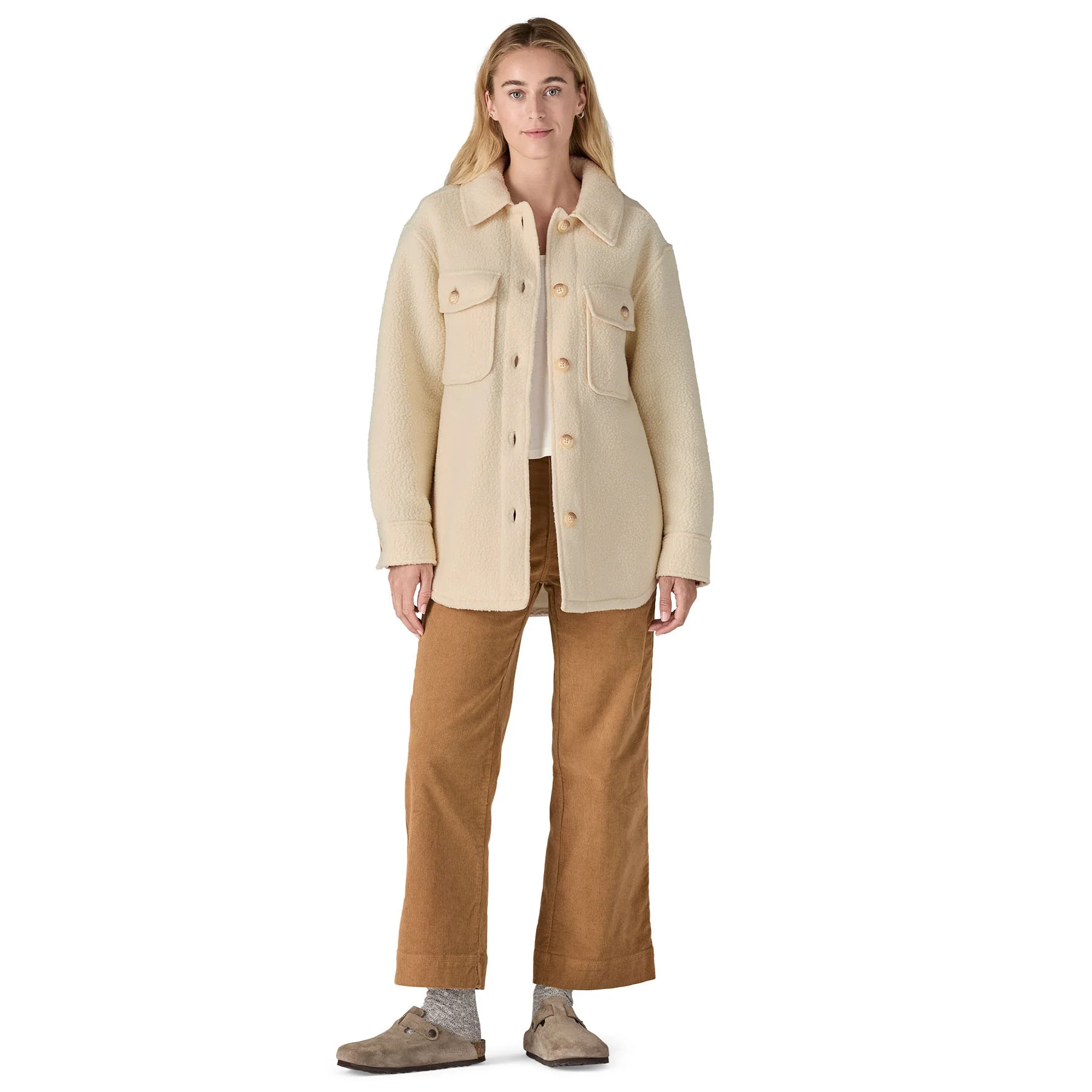 Women's Retro Pile Shacket - Image 3