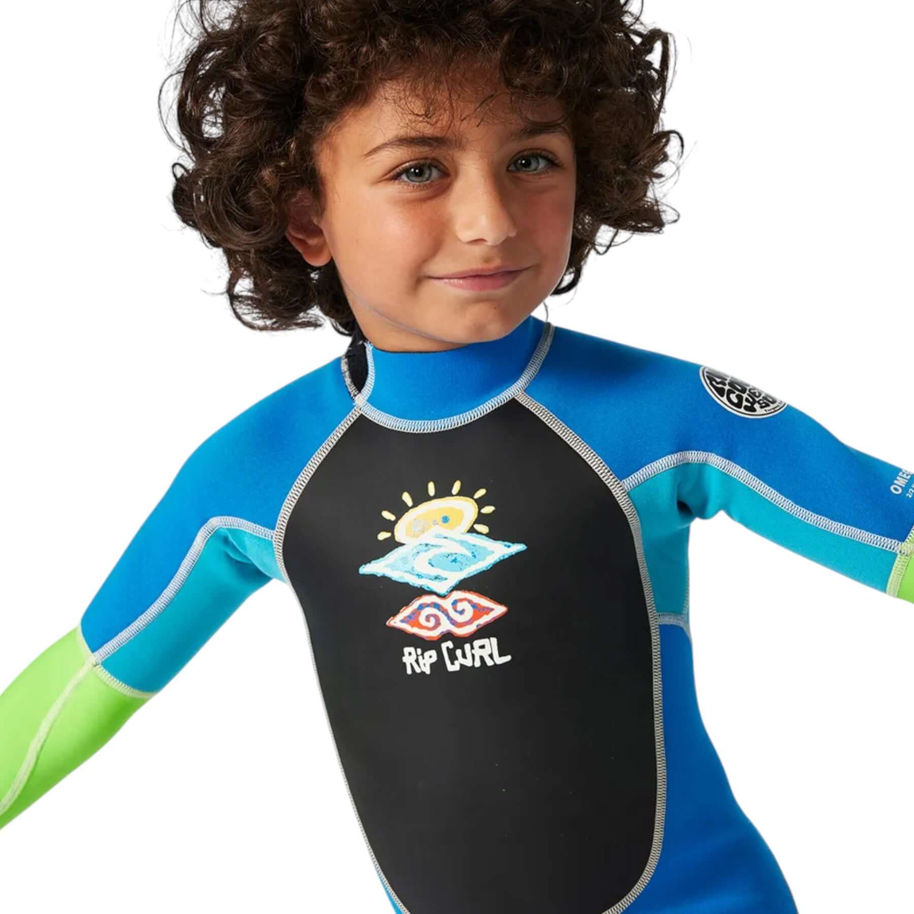 Kids' Groms Omega Back Zip Easy Off Wetsuit - Image 3