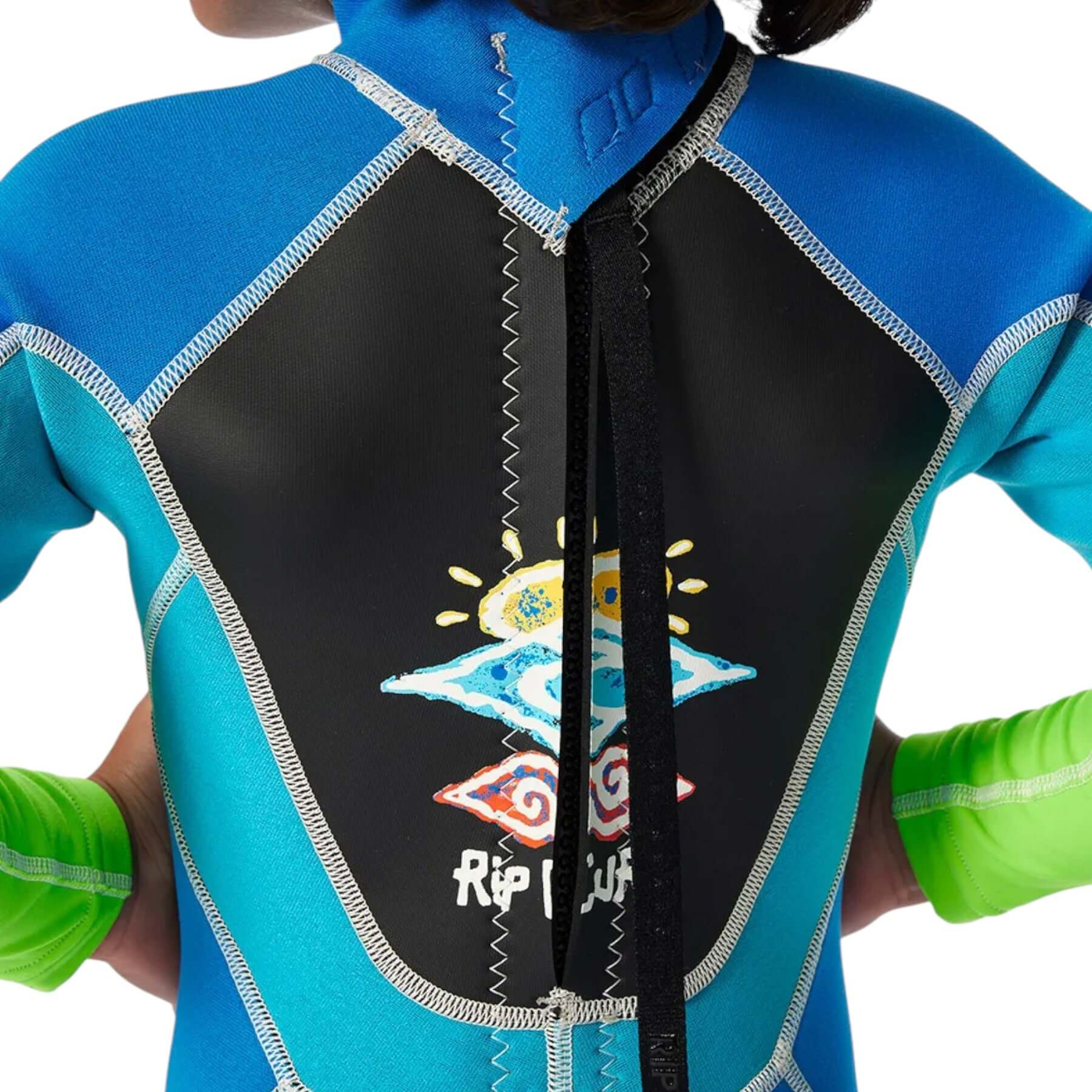 Kids' Groms Omega Back Zip Easy Off Wetsuit - Image 6