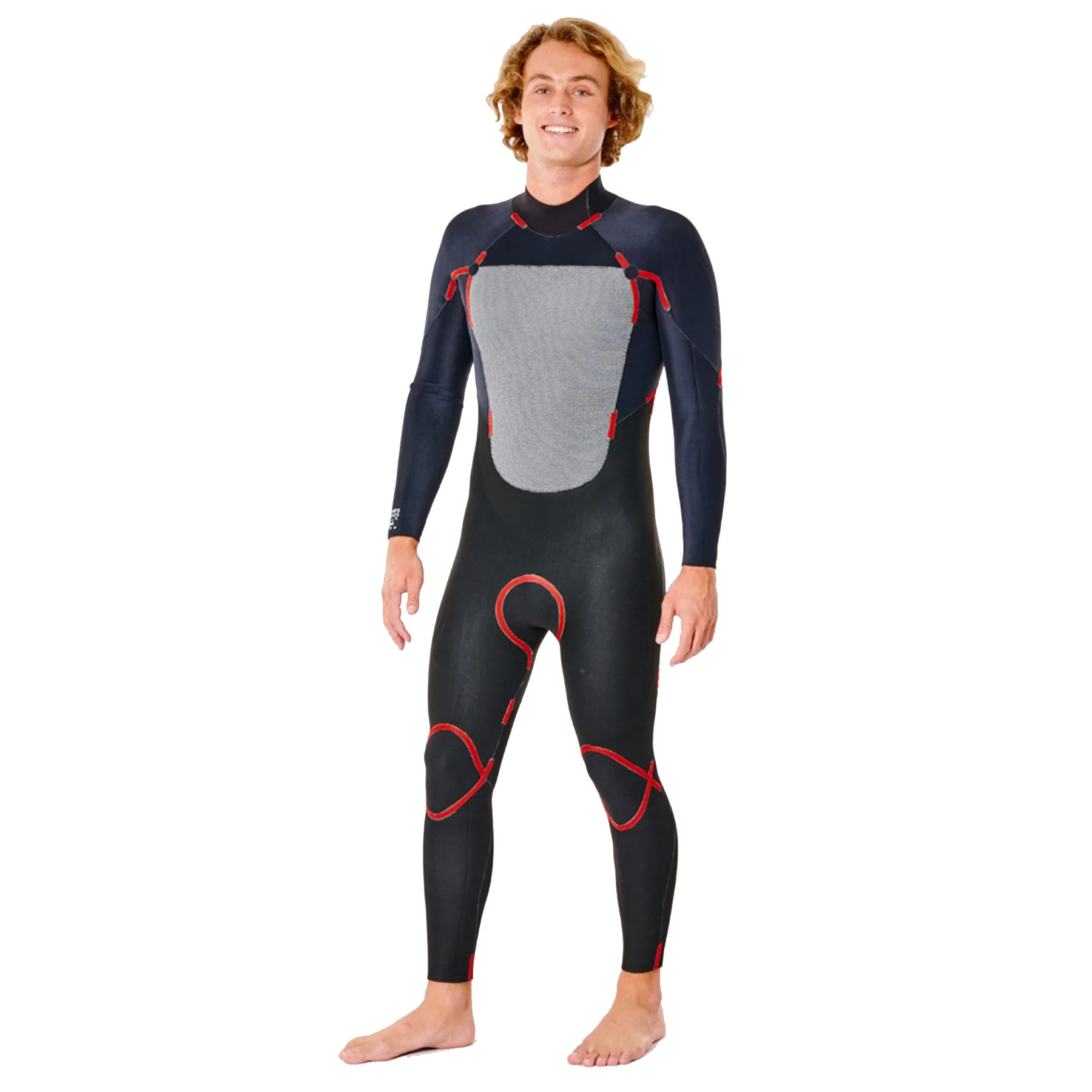 Men's Omega 3/2mm Steamer Back Zip Wetsuit - Image 11
