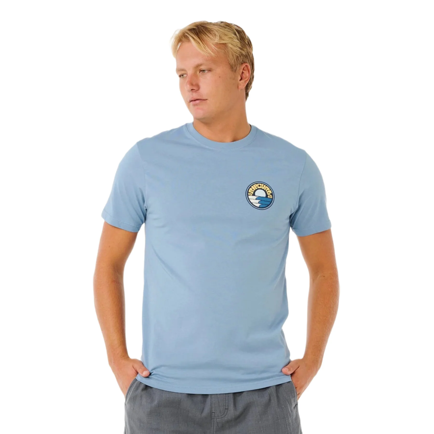 Men's Pacific Rinse Stacked T-Shirt - Image 6