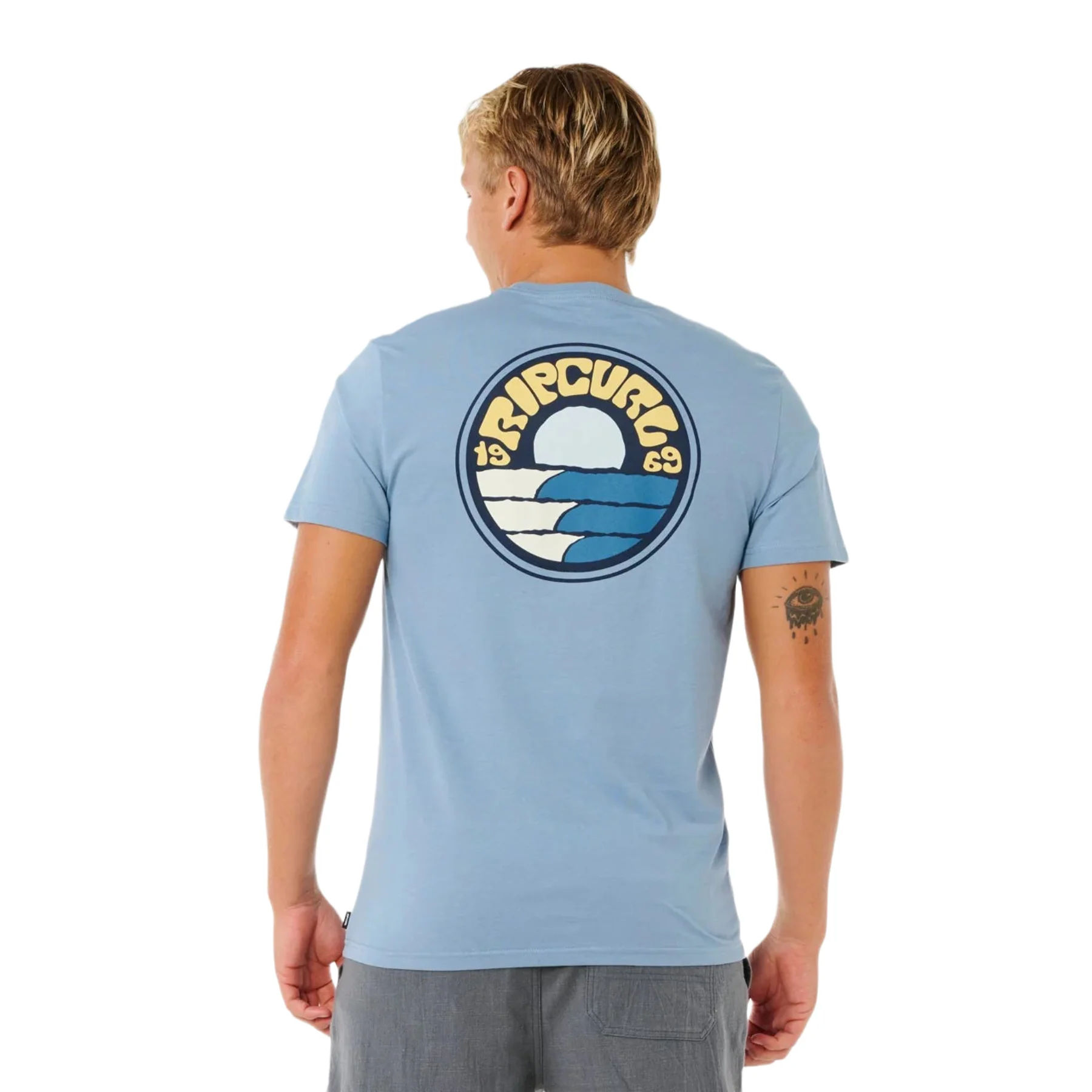 Men's Pacific Rinse Stacked T-Shirt - Image 7