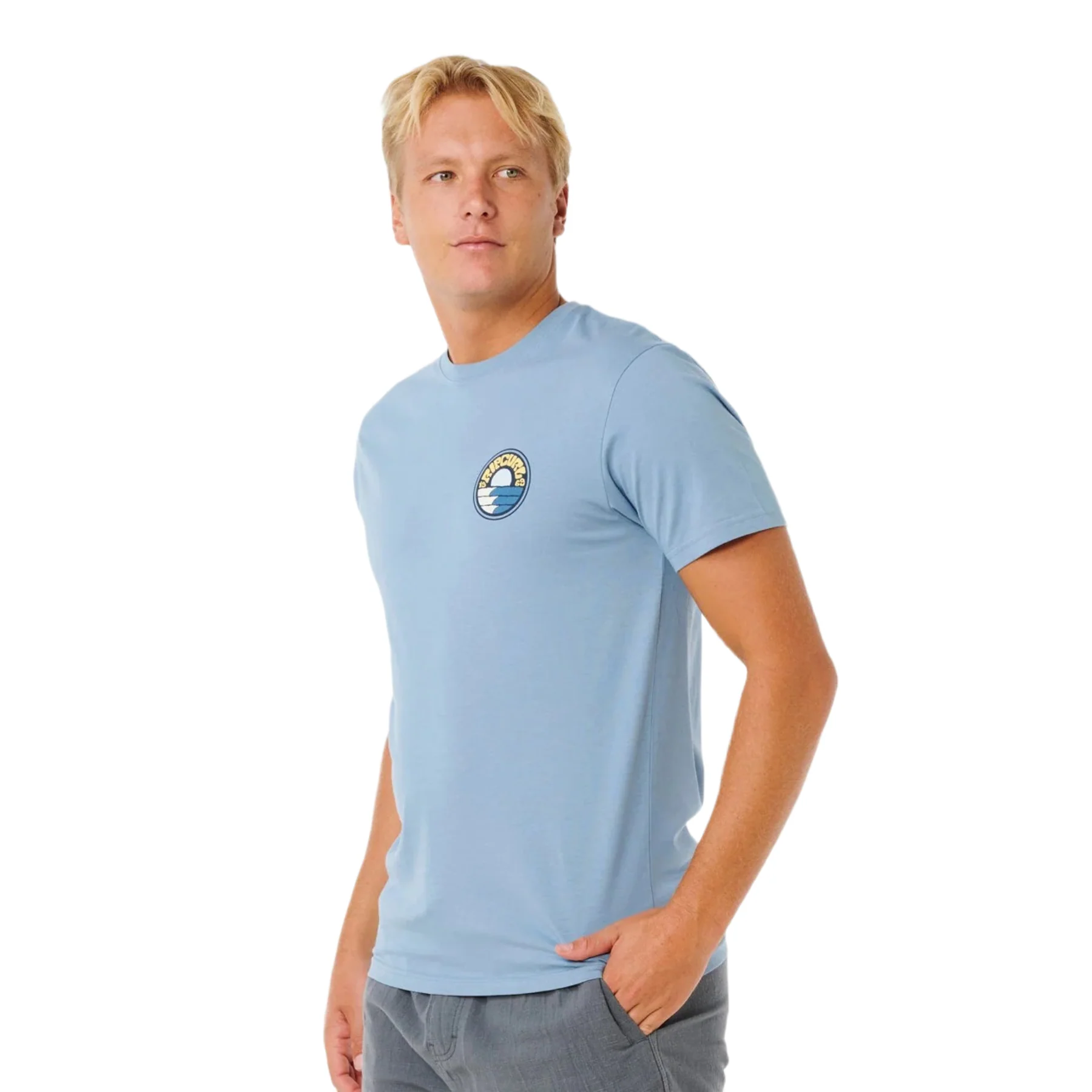 Men's Pacific Rinse Stacked T-Shirt - Image 8