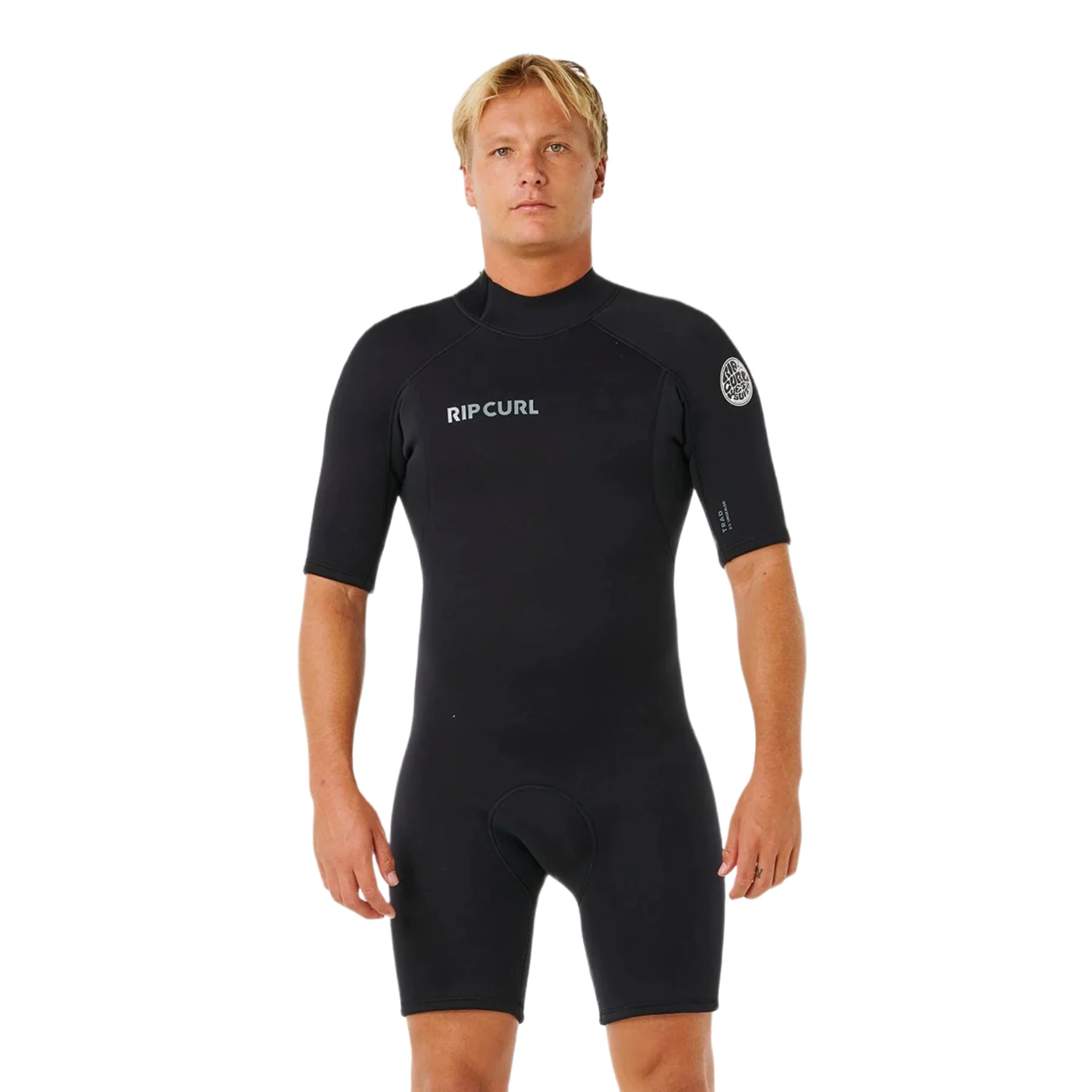 Men's Trad Back Zip Short Sleeve Spring 22 Flat Lock Wetsuit