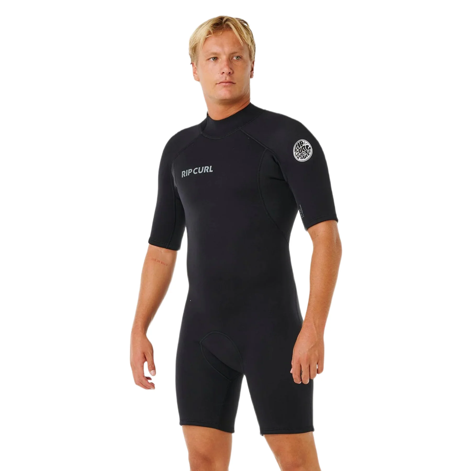 Men's Trad Back Zip Short Sleeve Spring 22 Flat Lock Wetsuit - Image 3