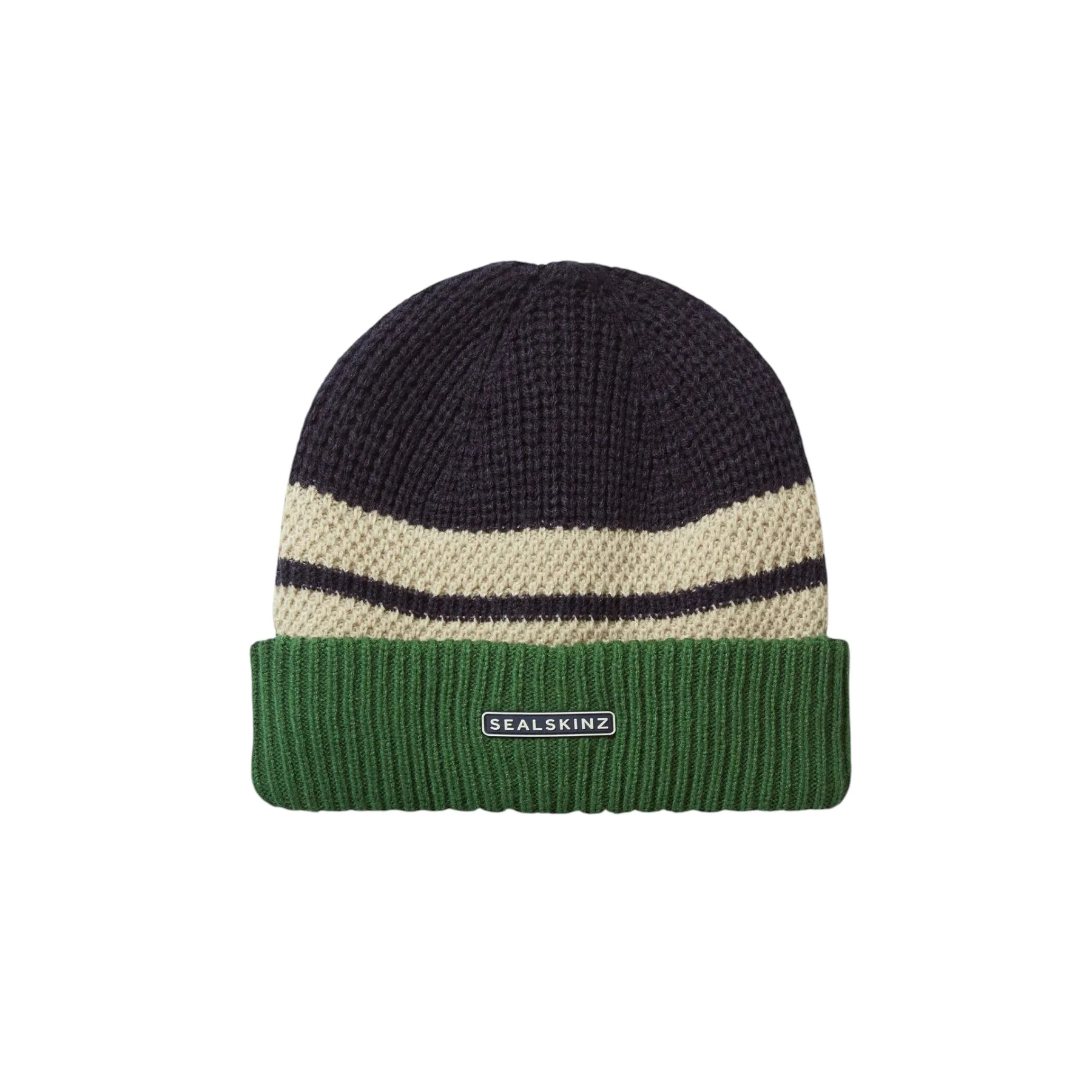Bittering Waterproof Cold Weather Textured Roll Cuff Beanie