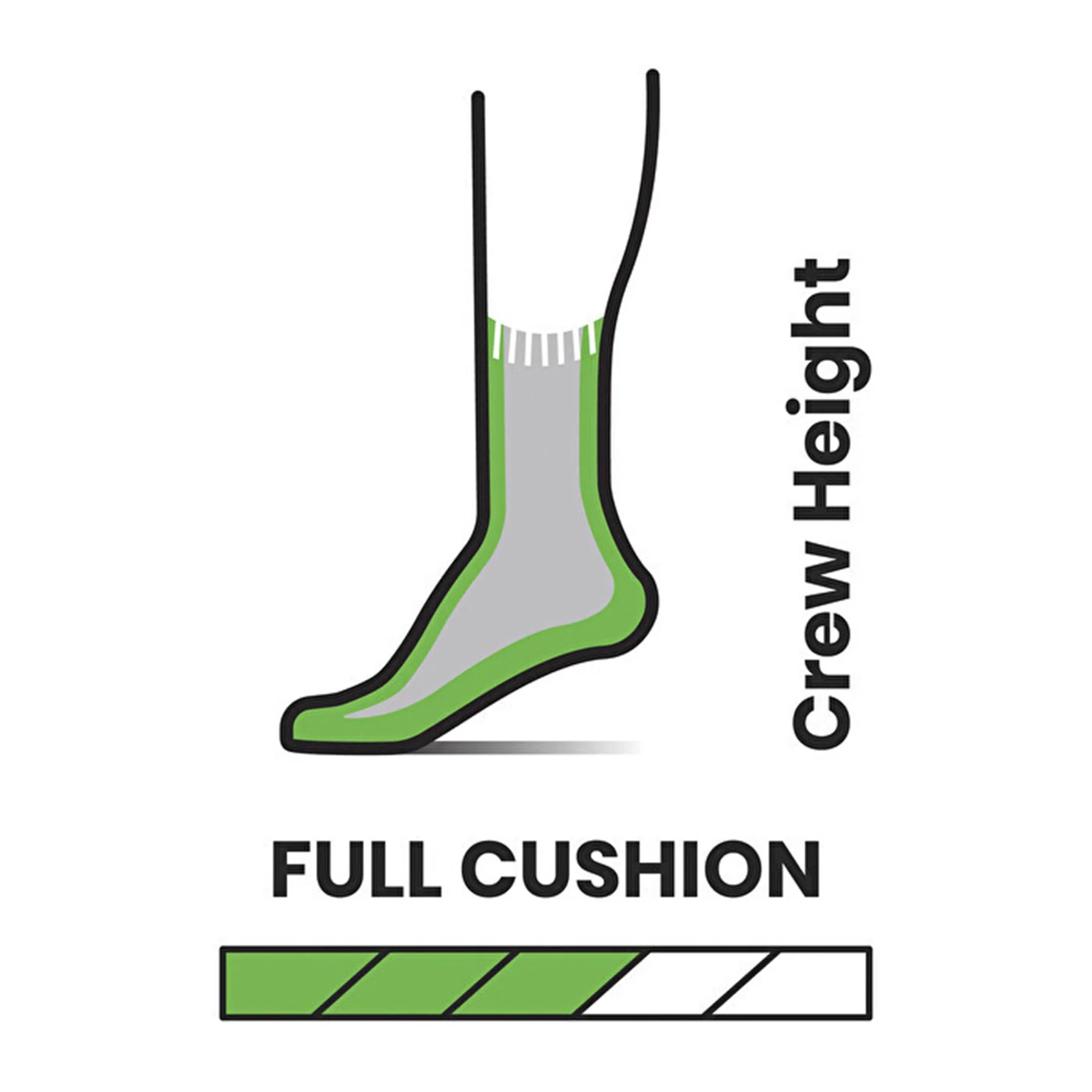 Men's Hike Full Cushion Crew Hiking Socks - Image 2