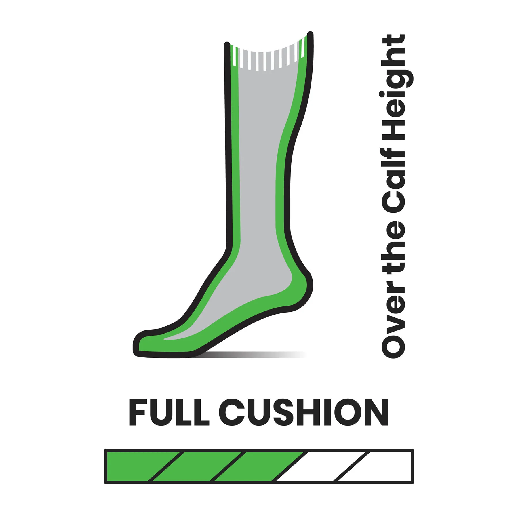 Men's Ski Full Cushion Over The Calf Socks - Image 4
